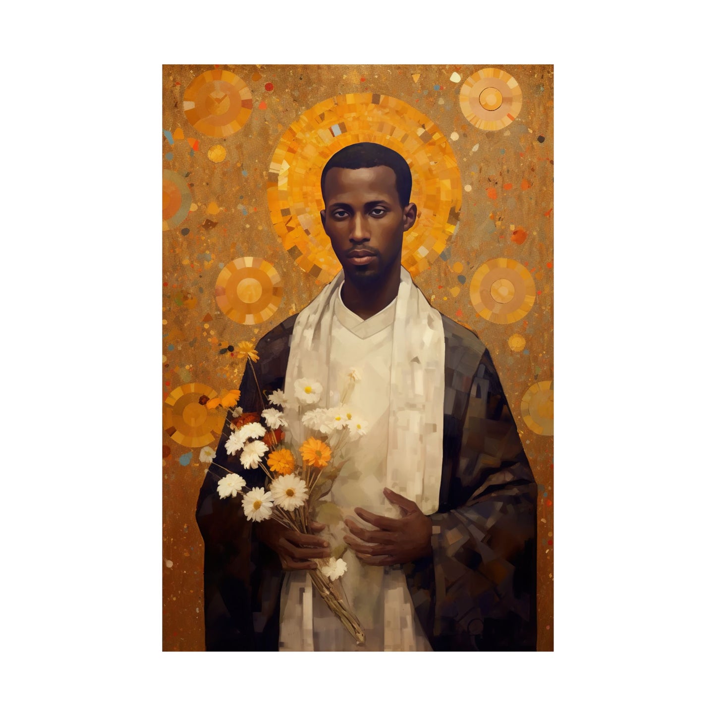 Saint Martin de Porres Print - Sanctified Souls Print - Multiple Sizes - Premium Matte Vertical Posters