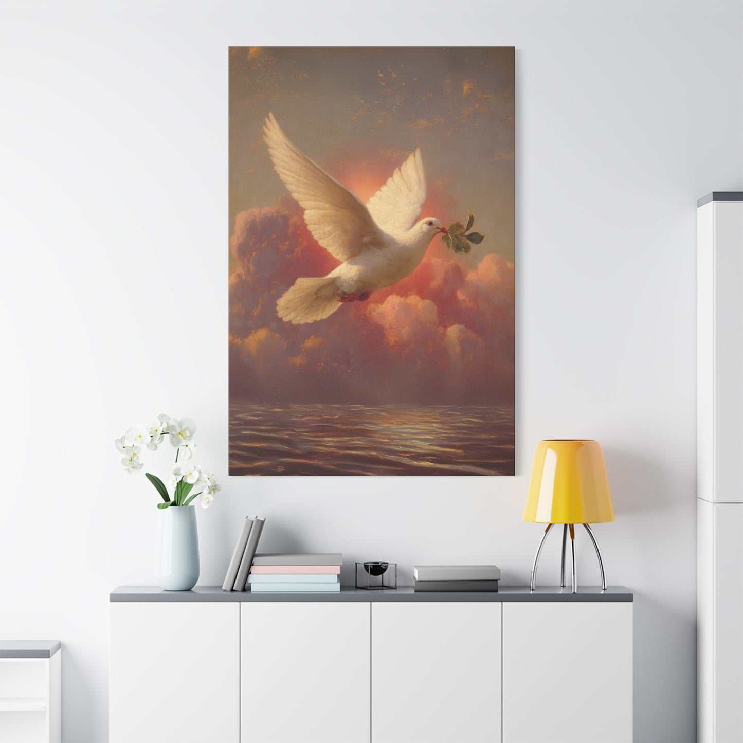 The Spirit Who Restored the Horizon - Holy Spirit - The Dove- Gallery Wrapped Canvas - Print - Religious Art for your Home - Catholic