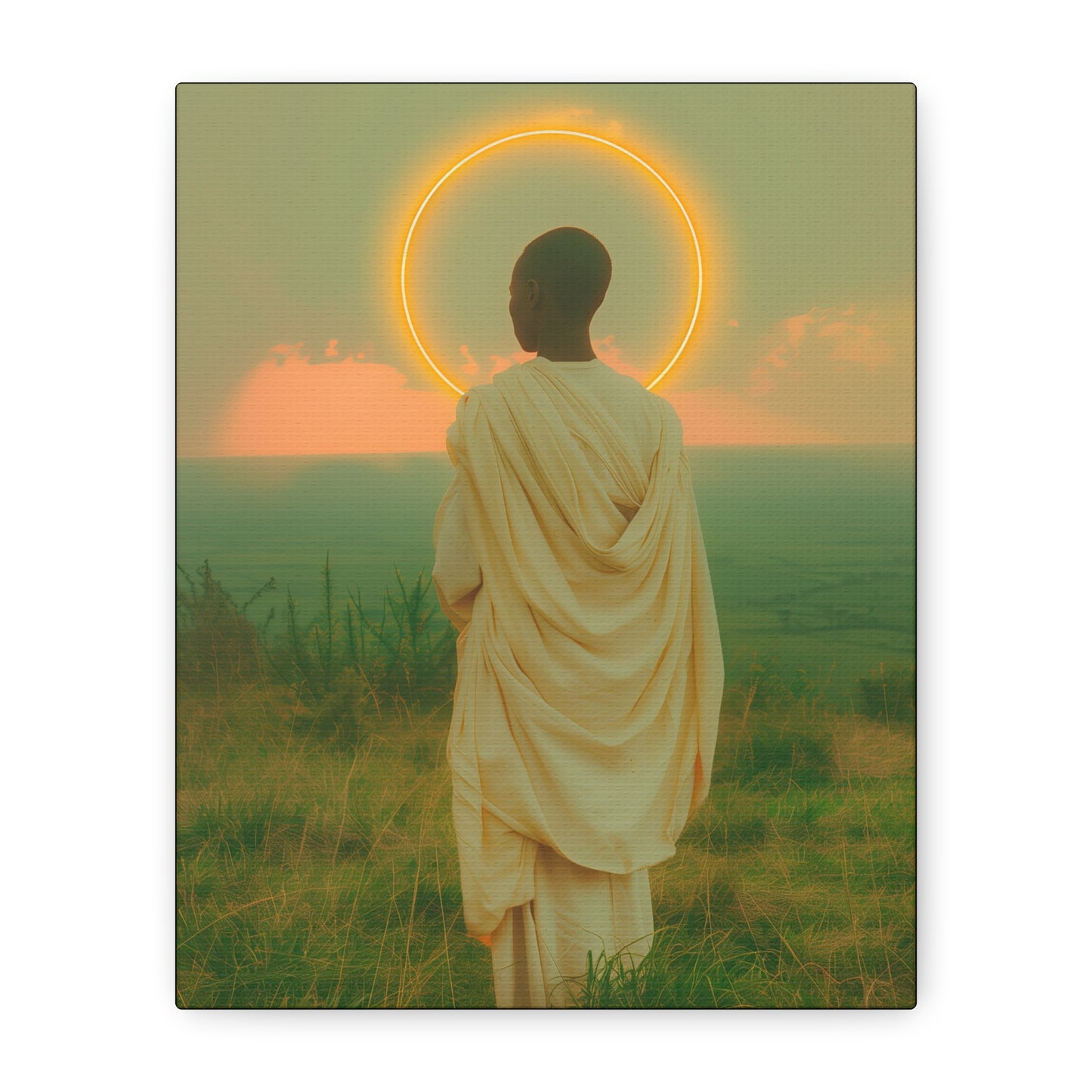 Saint Charles Lwanga -  Museum Wrapped Canvas - Sanctified Souls Print - Religious Art for your Home - Catholic Patron Saint Art