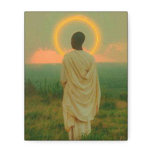 Saint Charles Lwanga -  Museum Wrapped Canvas - Sanctified Souls Print - Religious Art for your Home - Catholic Patron Saint Art