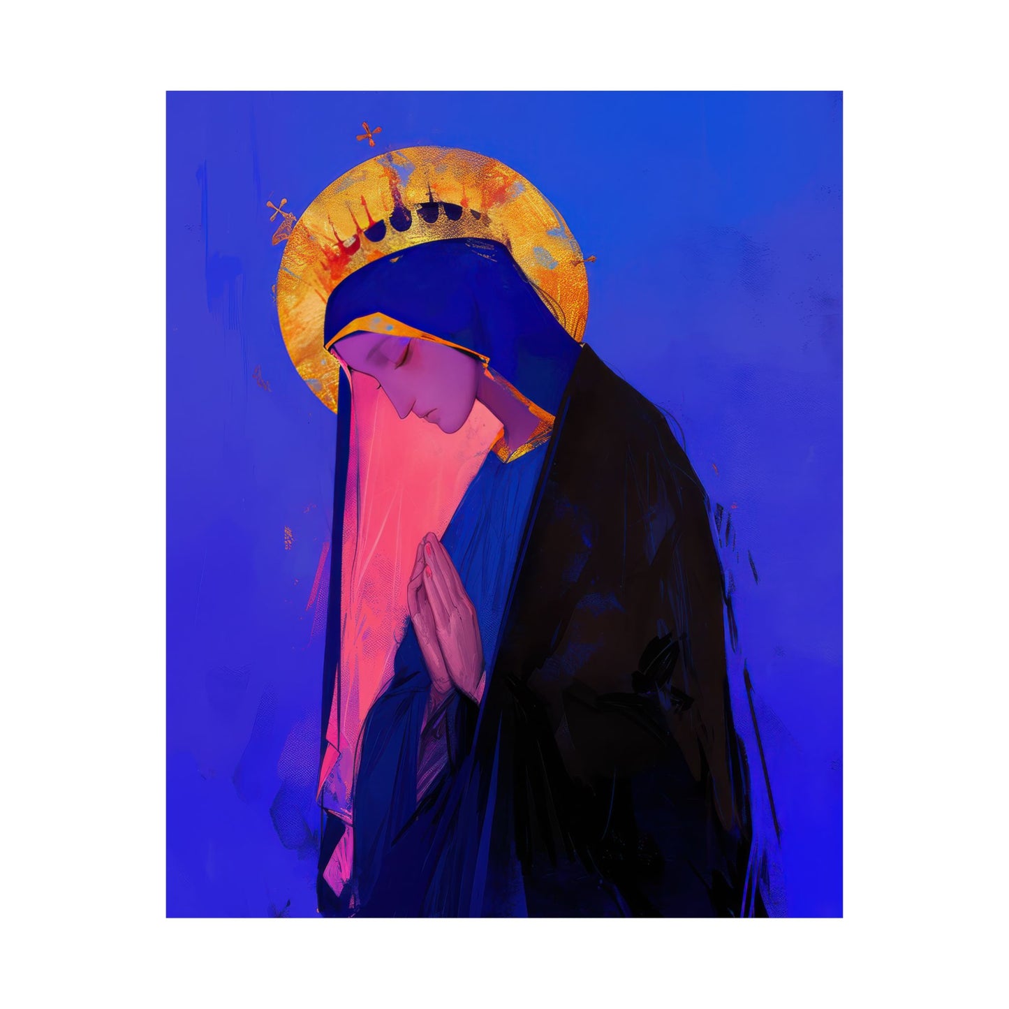 Mary, Mother of God - Blessed Among Women Poster Print - Sanctified Souls Print - Multiple Sizes - Premium Posters - Catholic Art