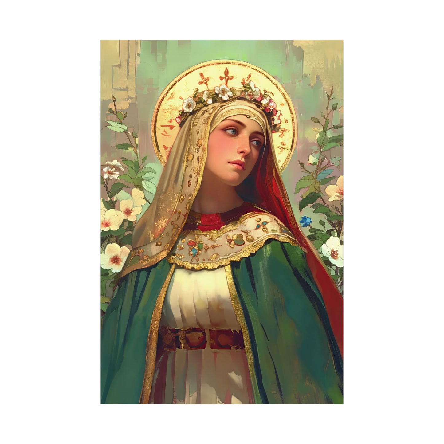 Saint Matilda of Germany Print - Sanctified Souls Print - Multiple Sizes - Premium Matte Vertical Posters