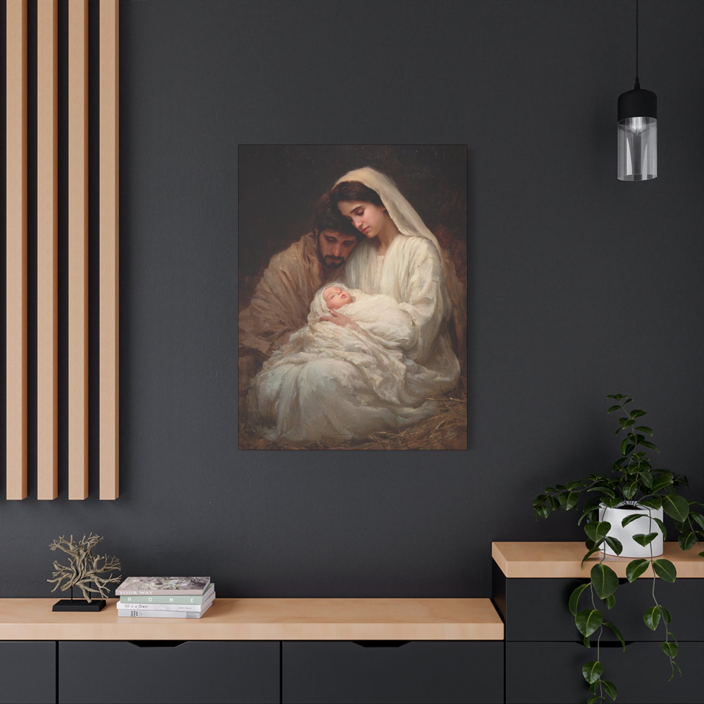 The Quiet Kingdom of the Holy Family - Gallery Wrapped Canvas - Print - Religious Art for your Home - Catholic