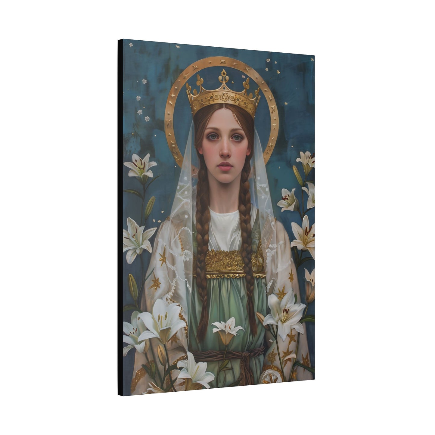 Saint Isabel of France - Museum Wrapped Canvas - Sanctified Souls Print - Religious Art - Catholic Saint