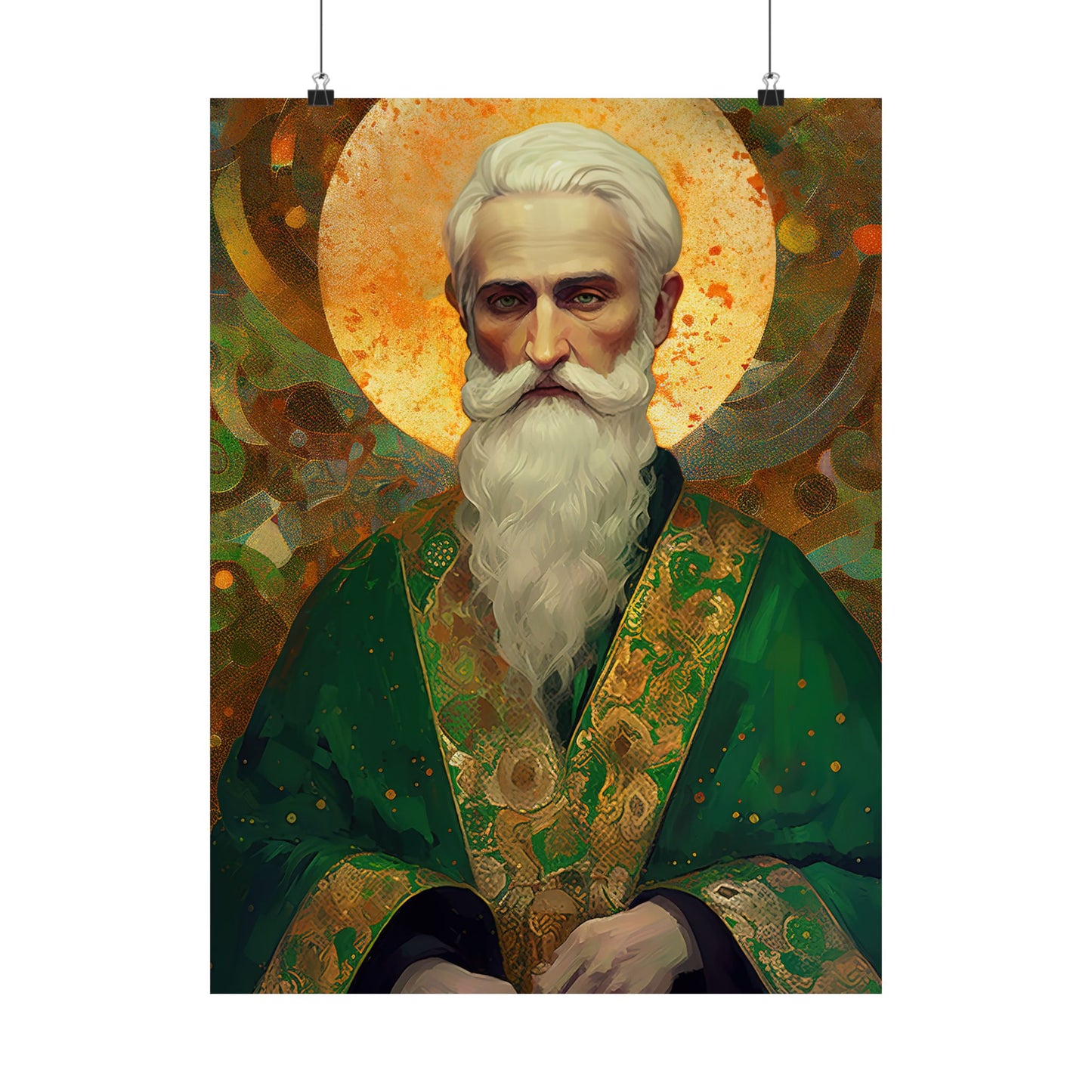 Saint Patrick Print - Sanctified Souls Print - Multiple Sizes - Premium Matte Vertical Posters