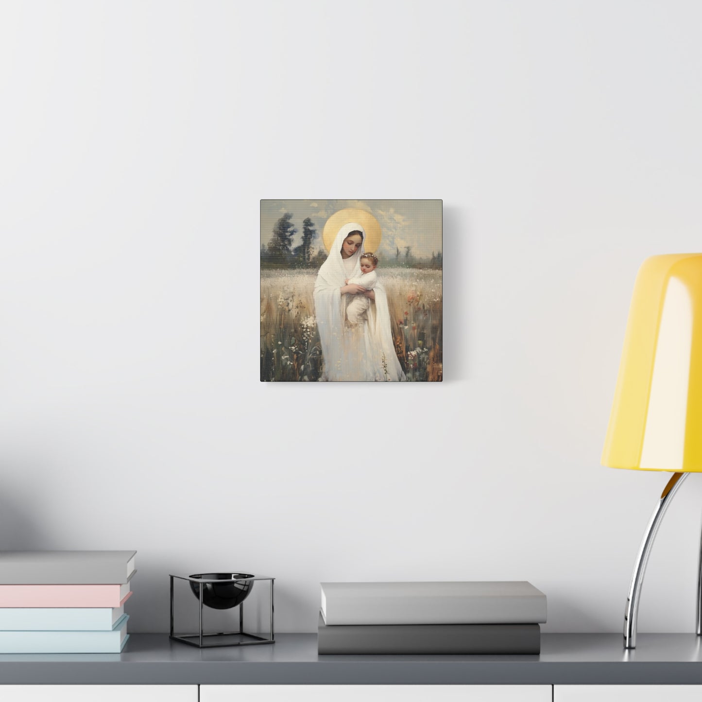 Our Lady of the Prairie - Multiple Sizes - Catholic Home art - Museum Wrapped Canvas - Sanctified Souls Print