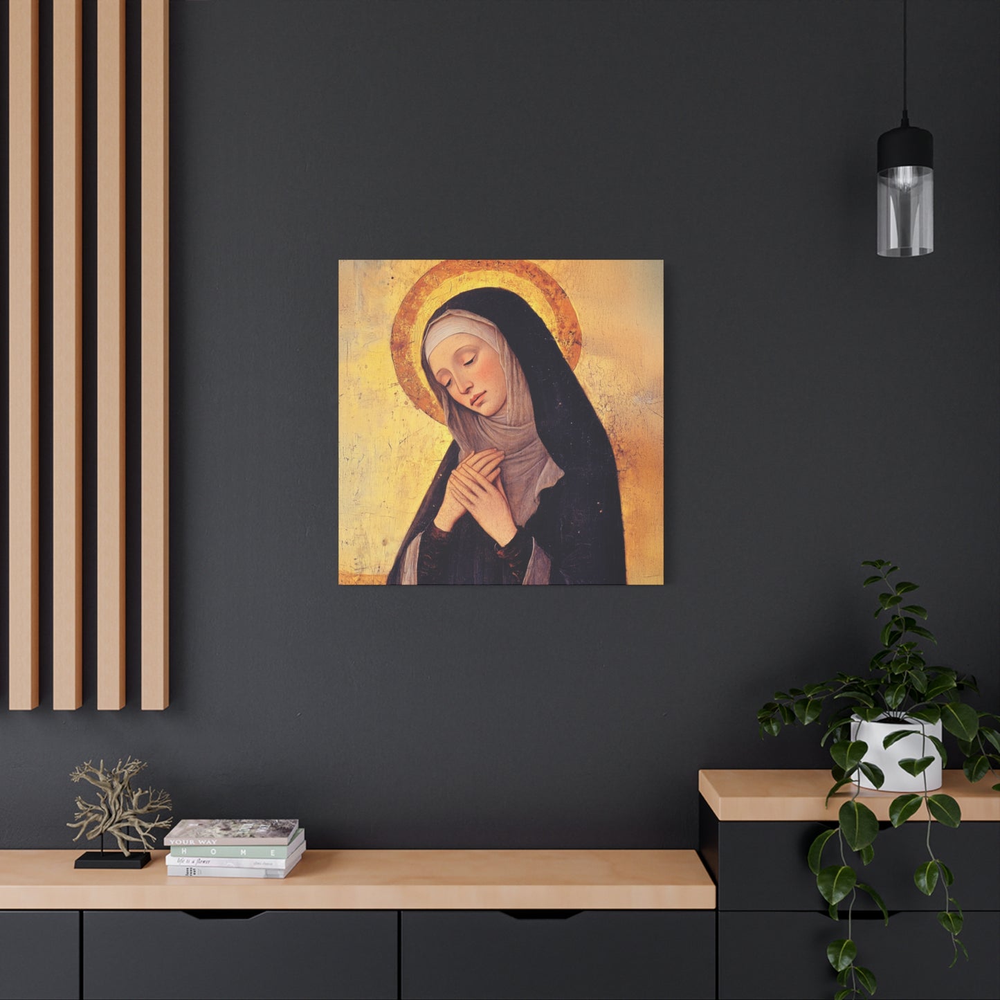 Saint Syncletica of Alexandria - Desert Mother - Gallery Wrapped Canvas - Print - Religious Art for your Home - Catholic