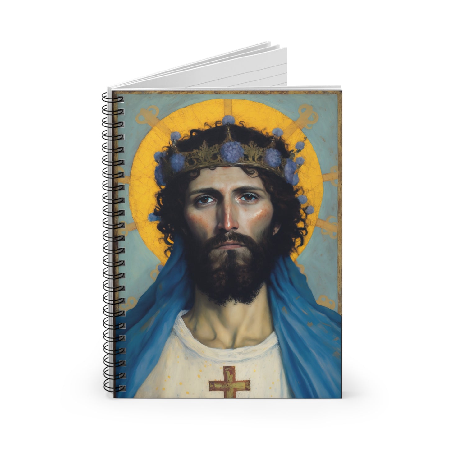 Portrait of Christ our Lord Journal - Sanctified Souls Art - Religious Based Notebook - Spiral Notebook - Ruled Line - Image of Christ