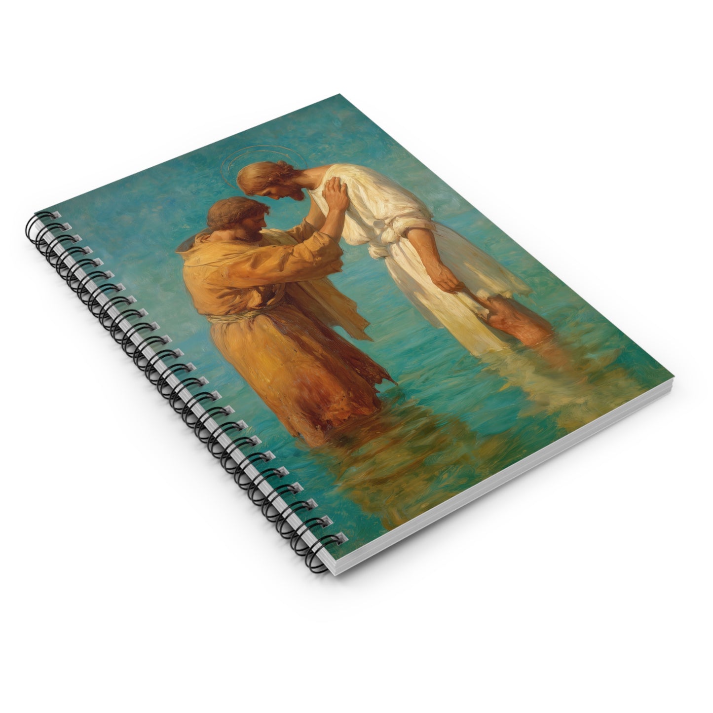 Saint John the Baptist, Servant of the Dawn - Sanctified Souls Art - Religious Based Notebook - Spiral Notebook - Ruled Line - Catholic