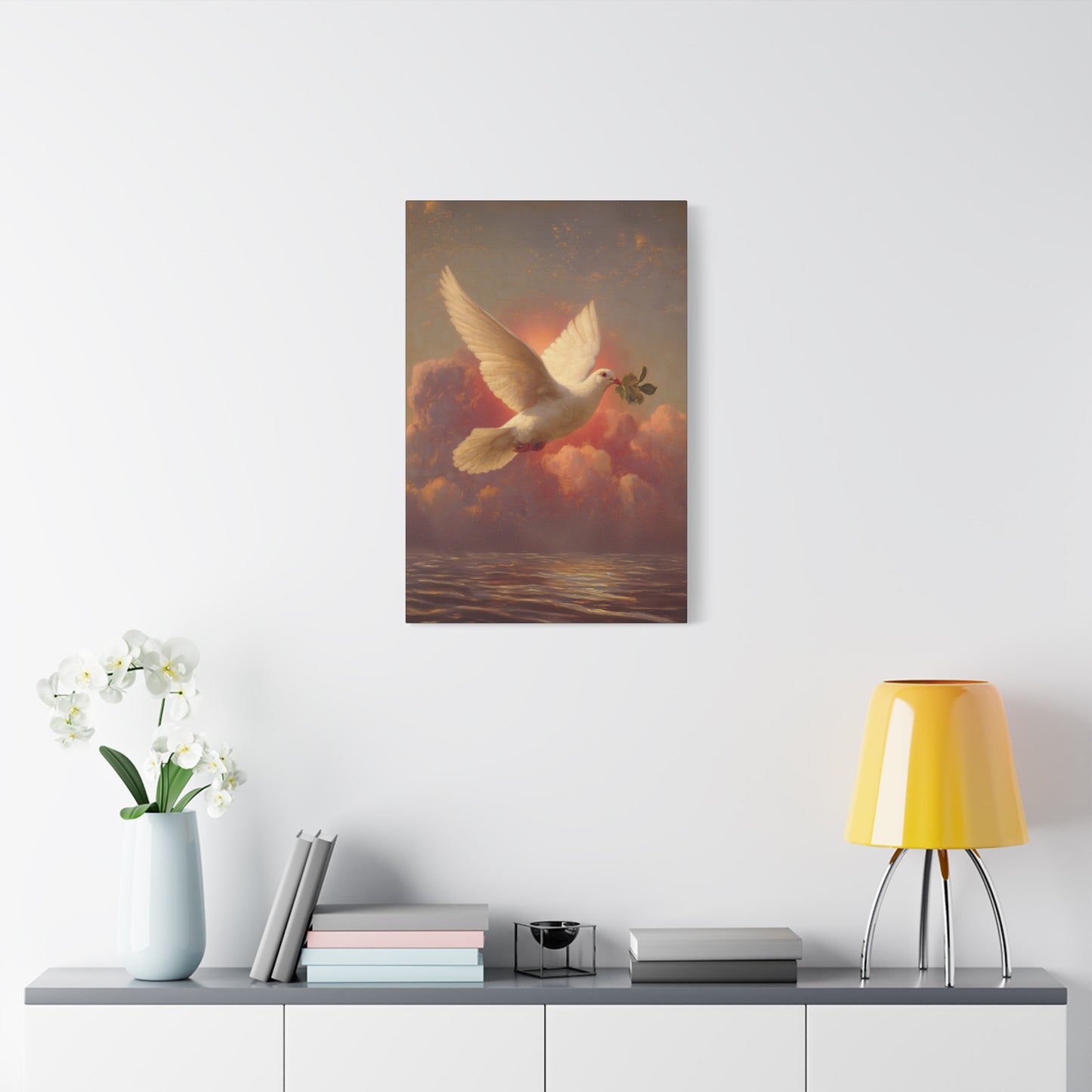 The Spirit Who Restored the Horizon - Holy Spirit - The Dove- Gallery Wrapped Canvas - Print - Religious Art for your Home - Catholic