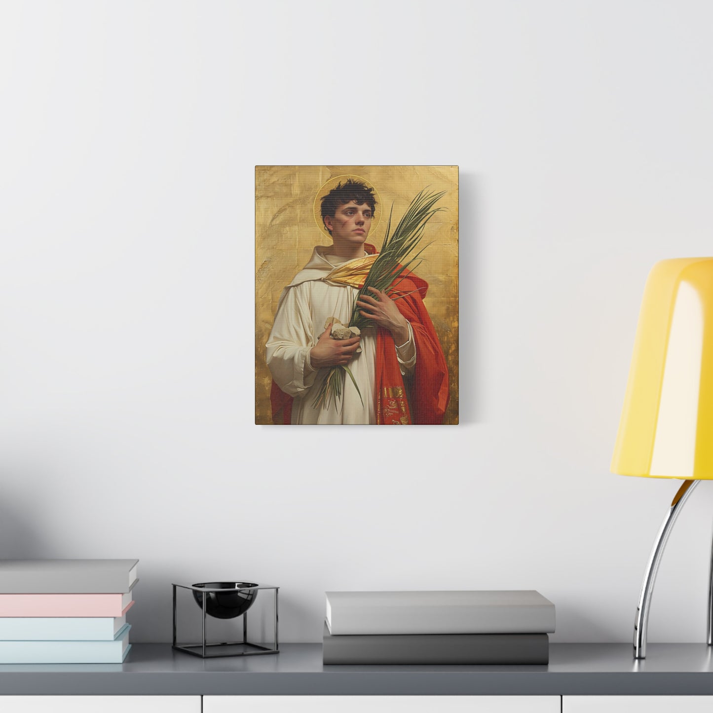 Saint Stephen - Museum Wrapped Canvas - Sanctified Souls Print - Religious Art for your Home