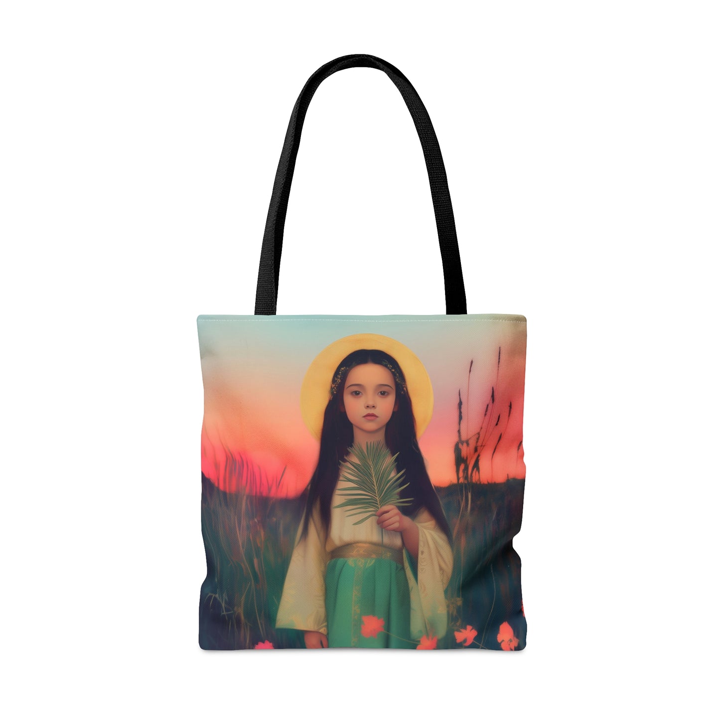 Saint Charity - Tote Bag - Large Medium Small Faith Art Bag - Bible Study Faith Purse - Double Sided Prayer Tote - Catholic Saint