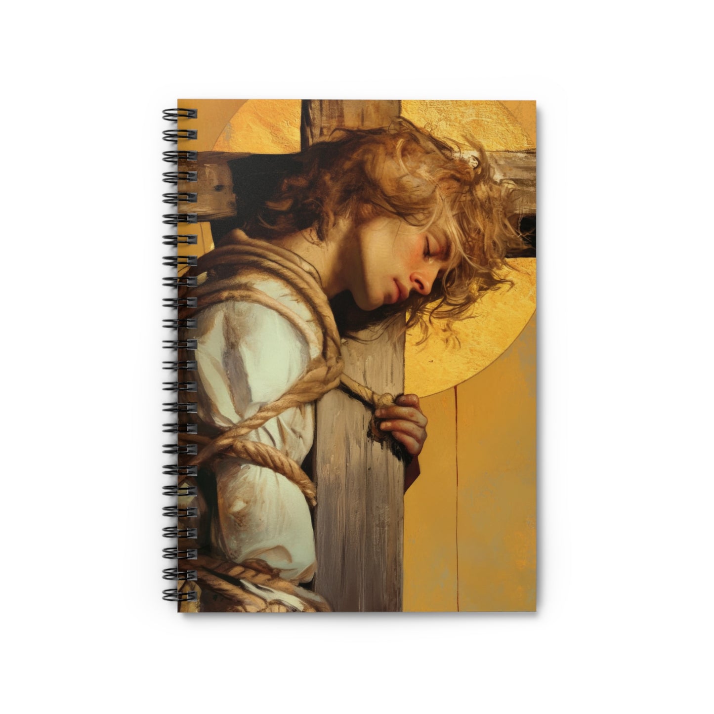 Saint Dismus, The 'Good Thief' - Sanctified Souls Art - Religious Based Notebook - Spiral Notebook