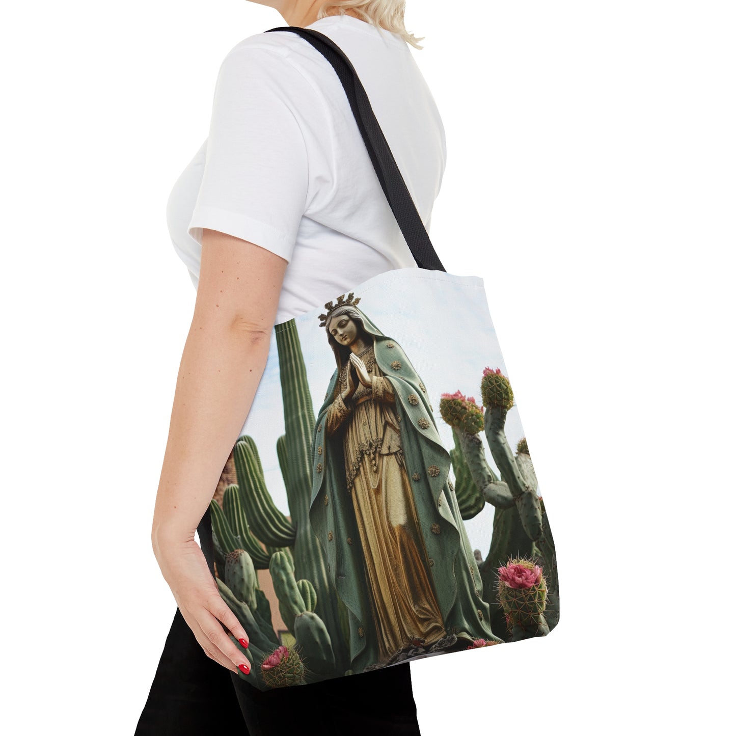 Our Lady of Guadalupe Tote Bag - Catholic faith inspired carry-all purse - day to day bag
