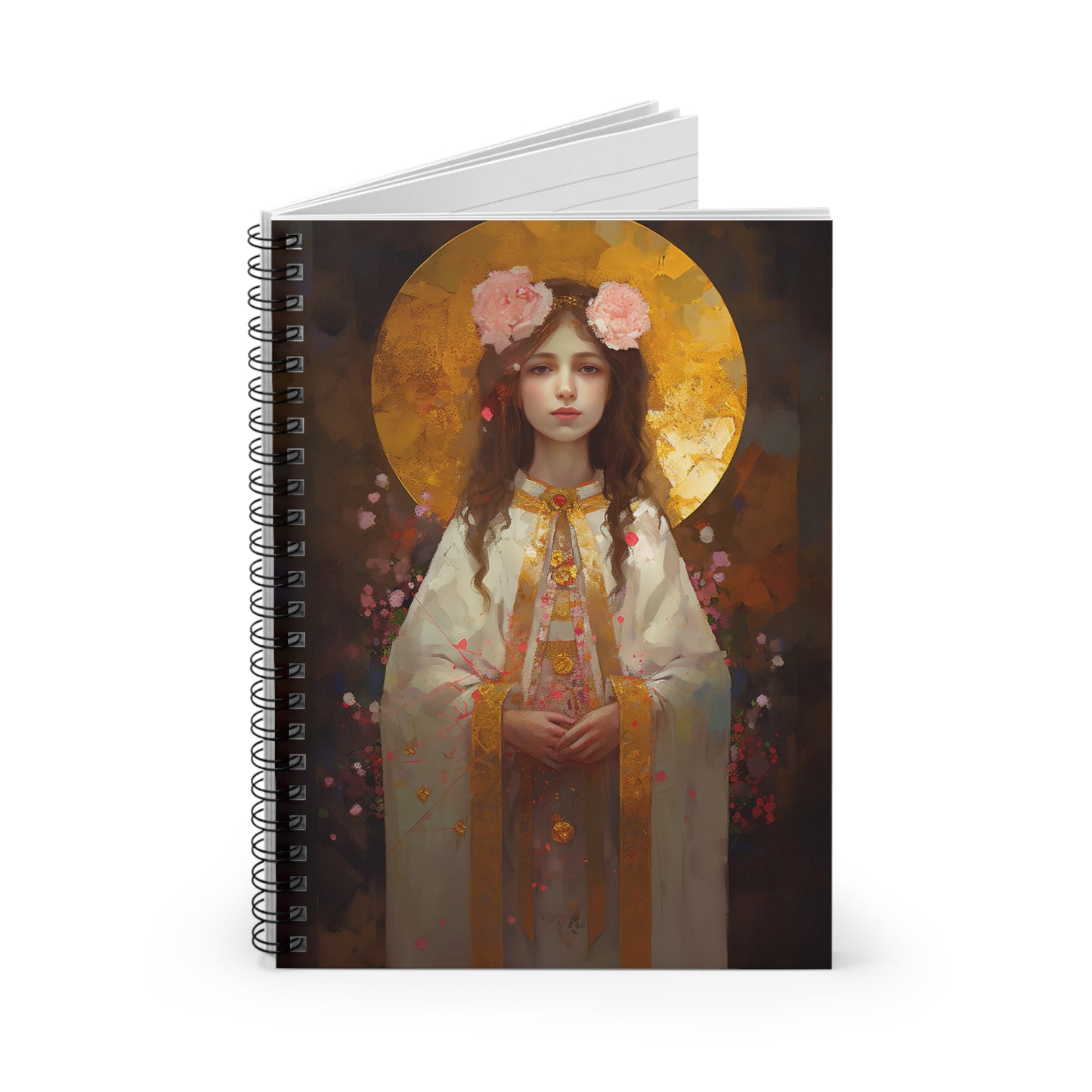 Saint Philomena Journal - Sanctified Souls Art - Religious Based Notebook - Spiral Notebook - Ruled Line