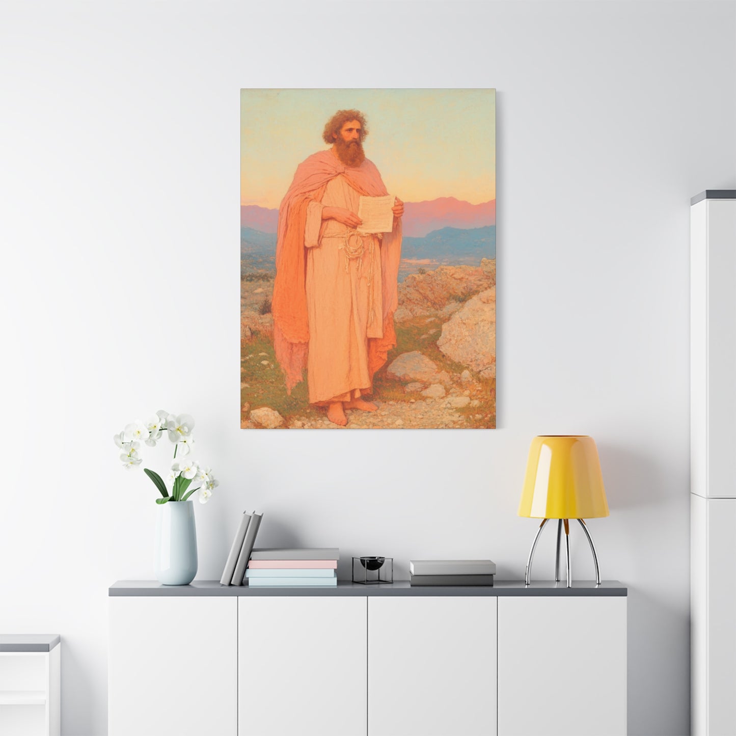 Obadiah - Keeper of the Lord's Warning and Mercy - Gallery Wrapped Canvas - Print - Religious Art for your Home - Catholic Art