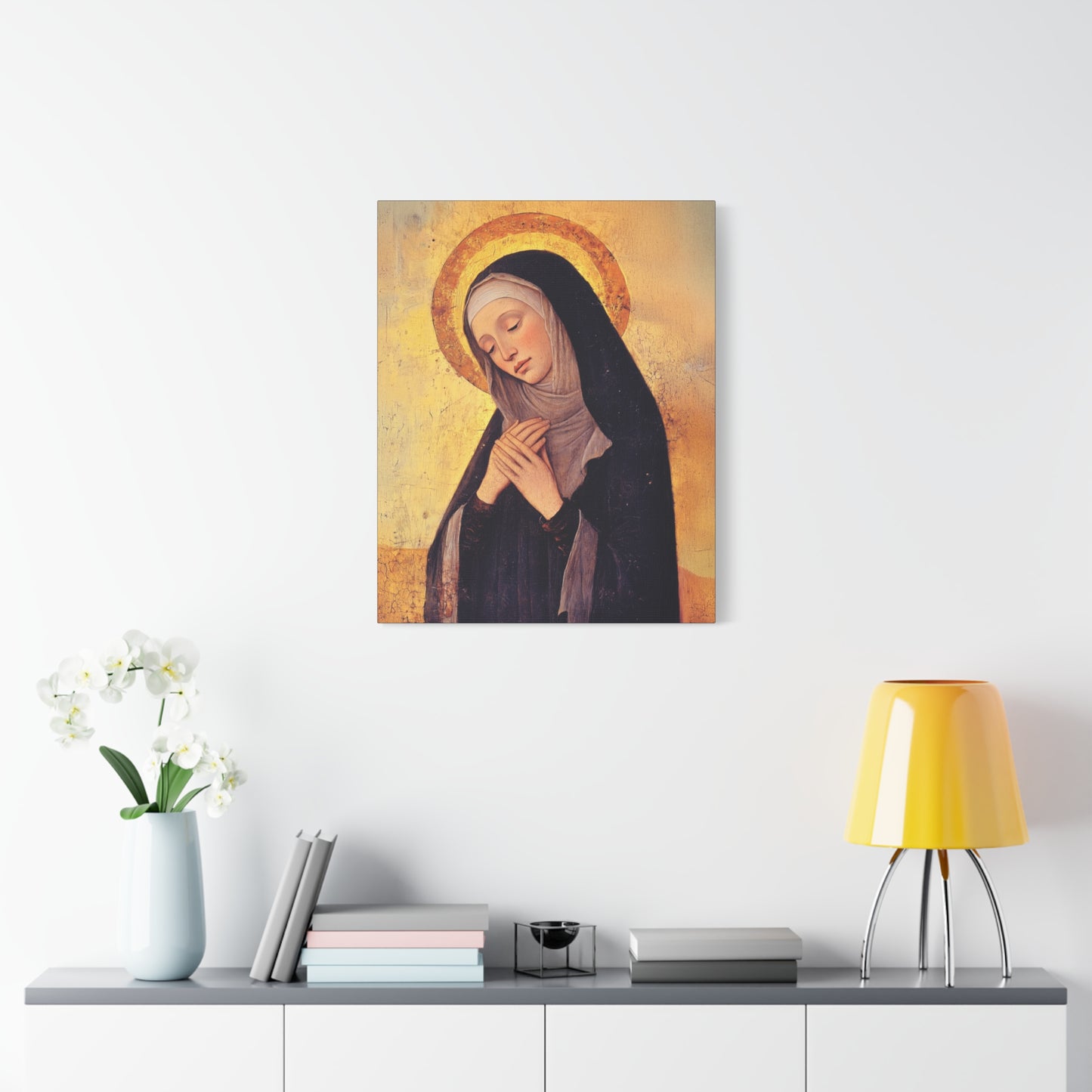 Saint Syncletica of Alexandria - Desert Mother - Gallery Wrapped Canvas - Print - Religious Art for your Home - Catholic