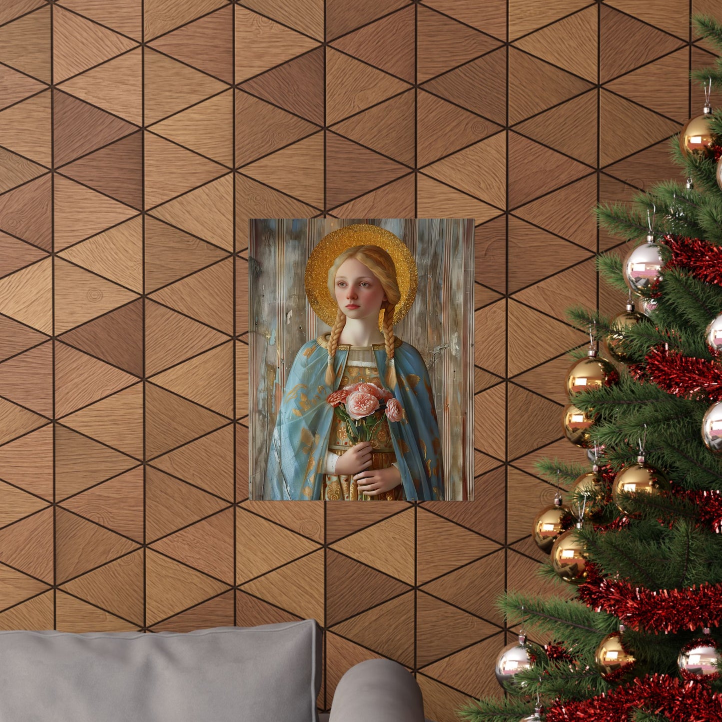 Saint Fina / Seraphina Print - Sanctified Souls Print - Multiple Sizes - Premium Matte Vertical Posters