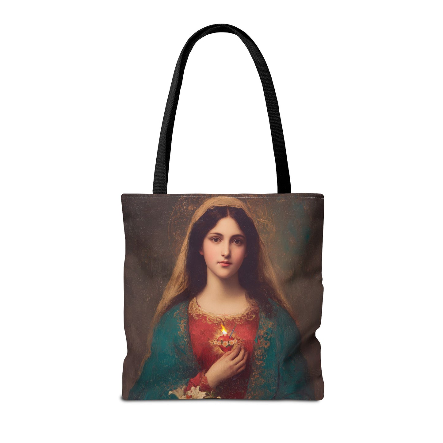 The Immaculate Heart of Mary - Mother Mary - Marian Art - Tote Bag - Large Medium Small Faith Art Bag - Tote Purse - Double Sided