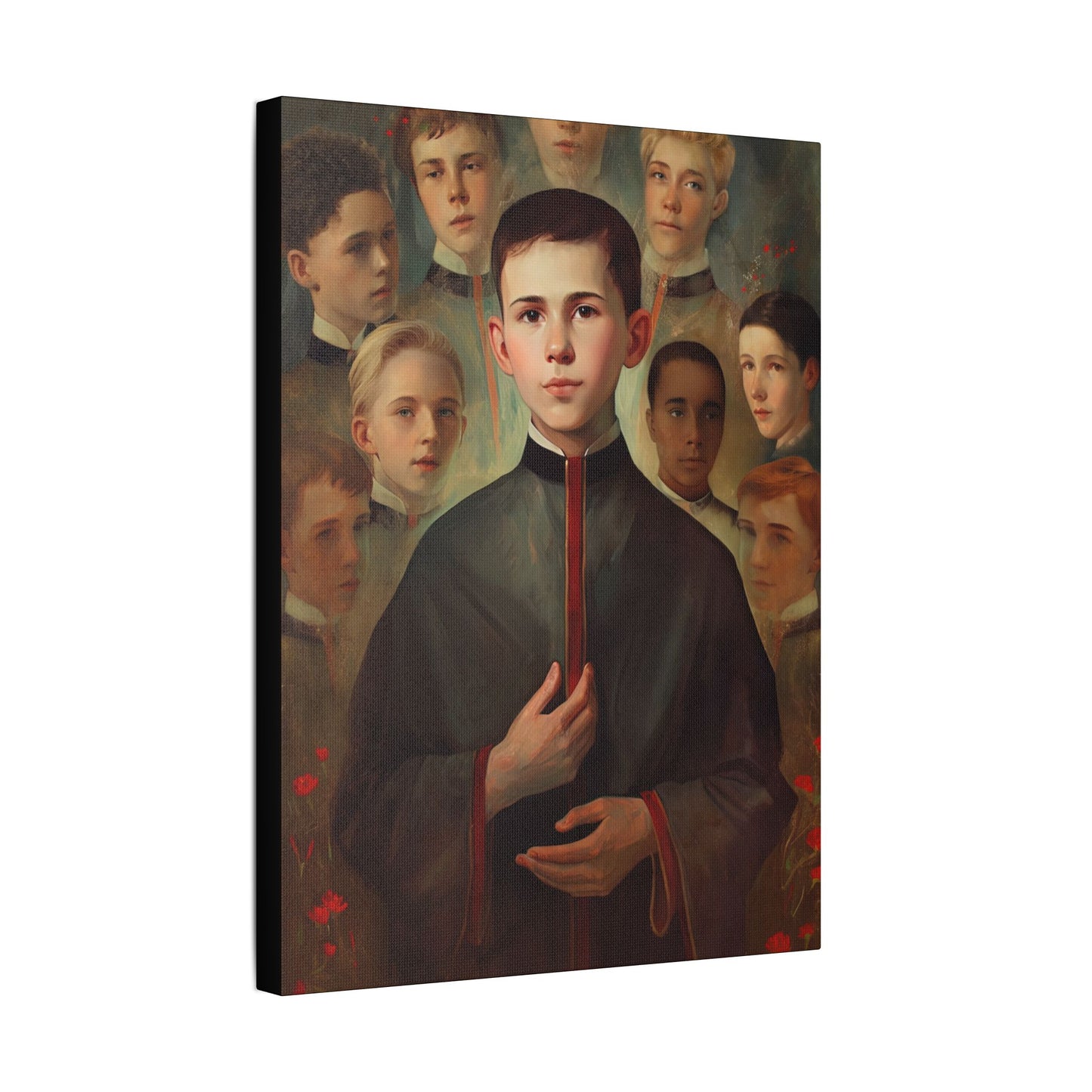 Saint John Berchmans Canvas Print - Multiple Sizes - Catholic Home art - Museum Wrapped Canvas - Sanctified Souls Print