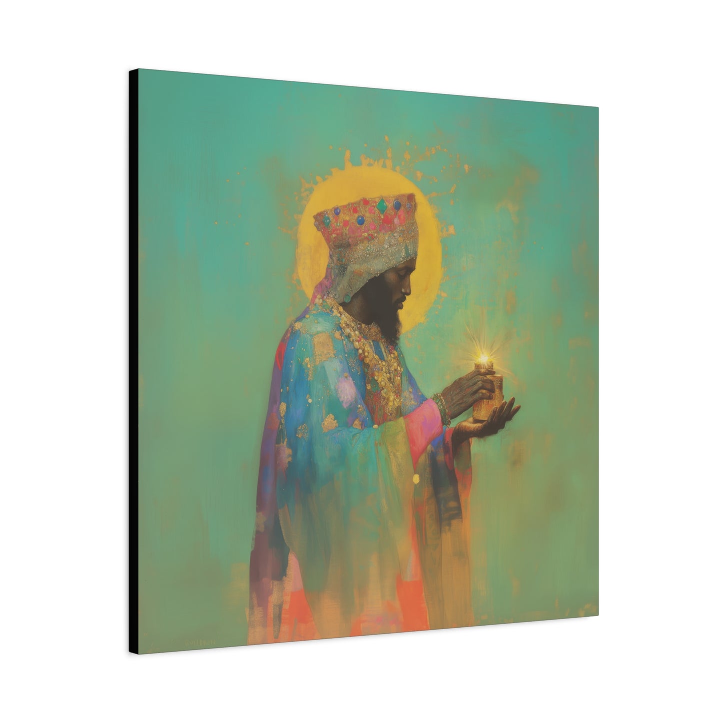 Balthazar and the Gift of Foretold Sorrow - 3 Wise Men - Gallery Wrapped Canvas - Print - Religious Art for your Home - Catholic