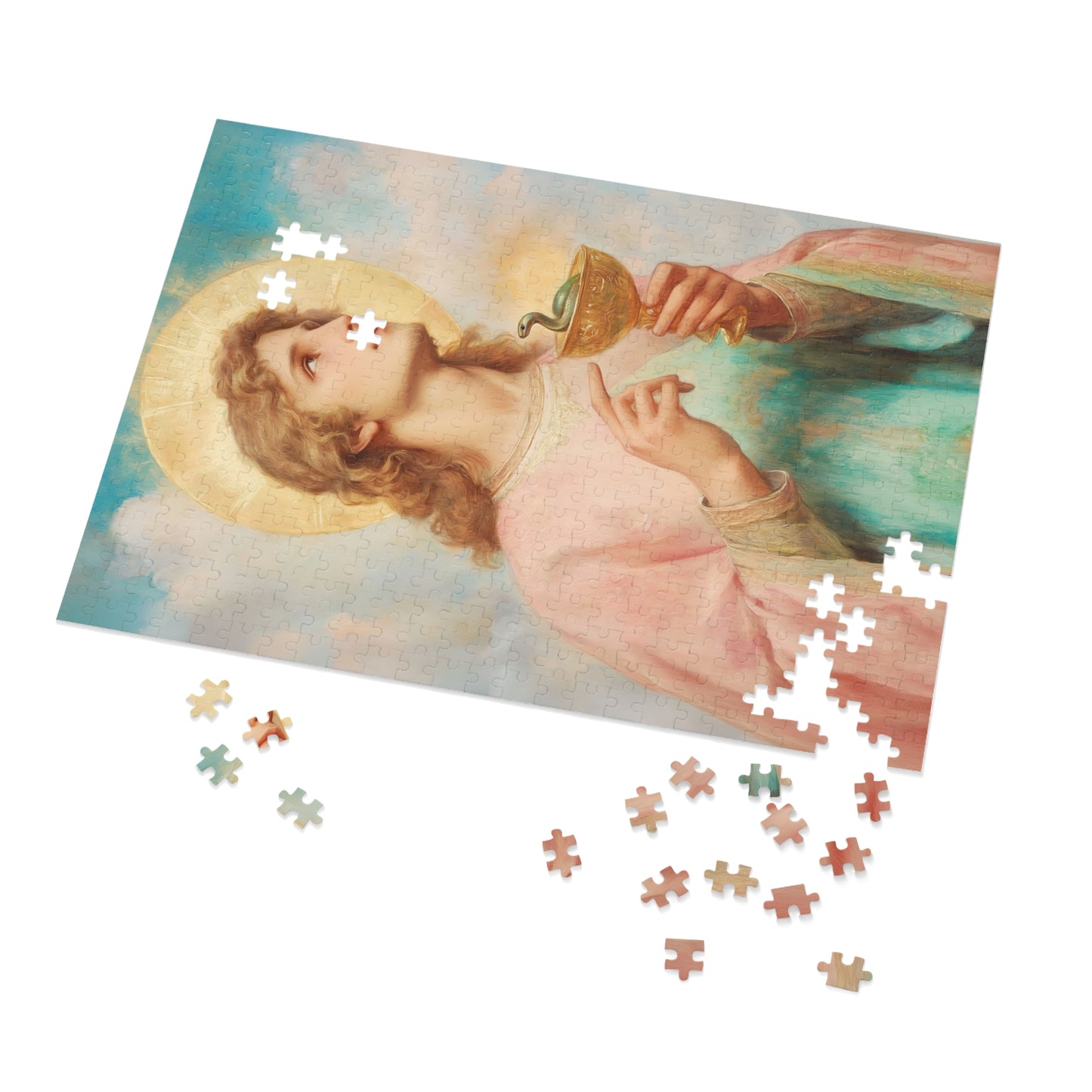 Saint John the Apostle - Puzzle and Keepsake Tin - Religious Jigsaw Puzzle (30, 110, 252, 500,1000-Piece) - Religious Puzzle