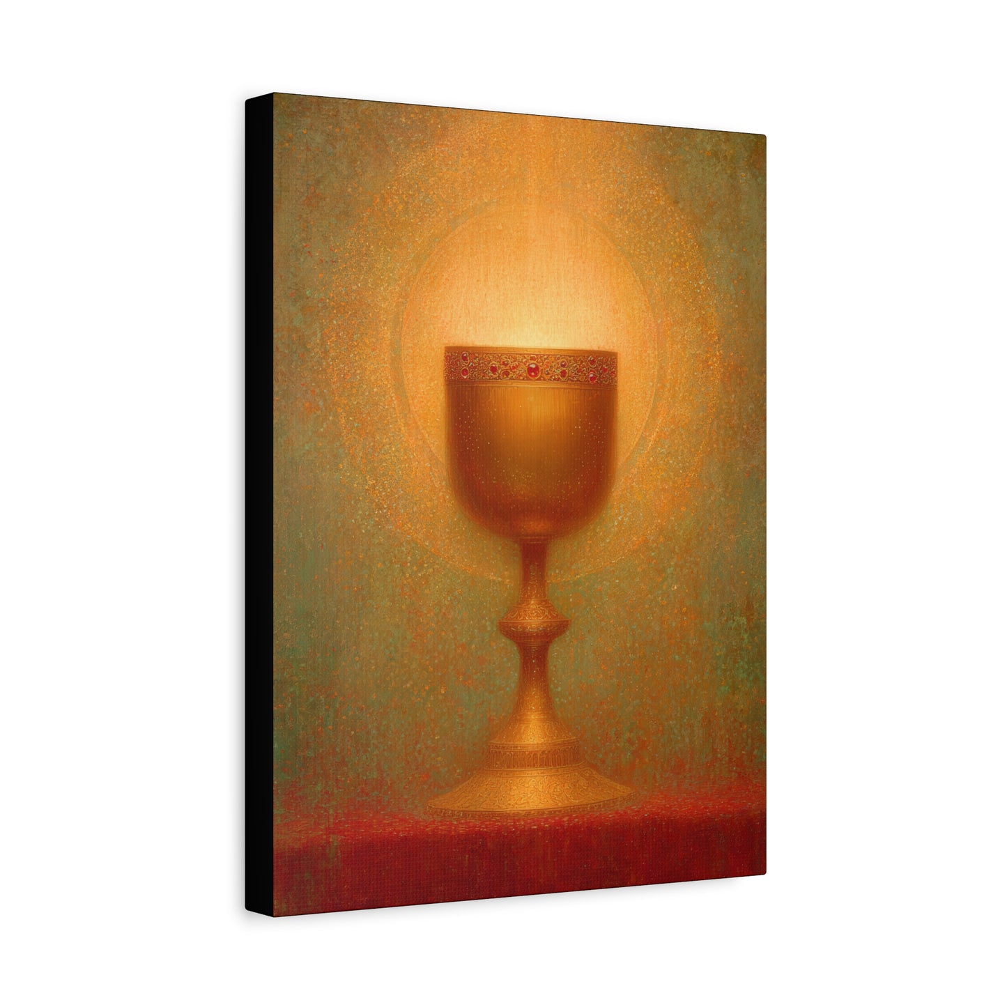 Chalice of the Lamb, Light of the World - The Holy Grail - Gallery Wrapped Canvas - Print - Religious Art for your Home - Catholic Art