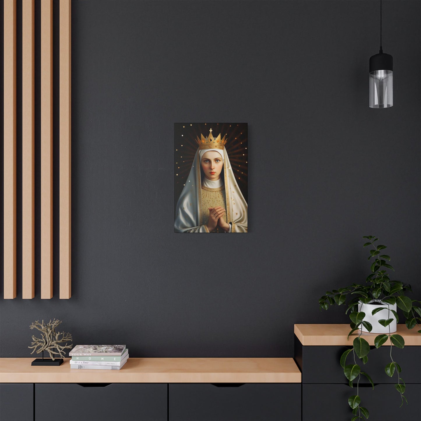 Saint Kinga of Poland Canvas Print - Multiple Sizes - Catholic Home art - Museum Wrapped Canvas - Sanctified Souls Print