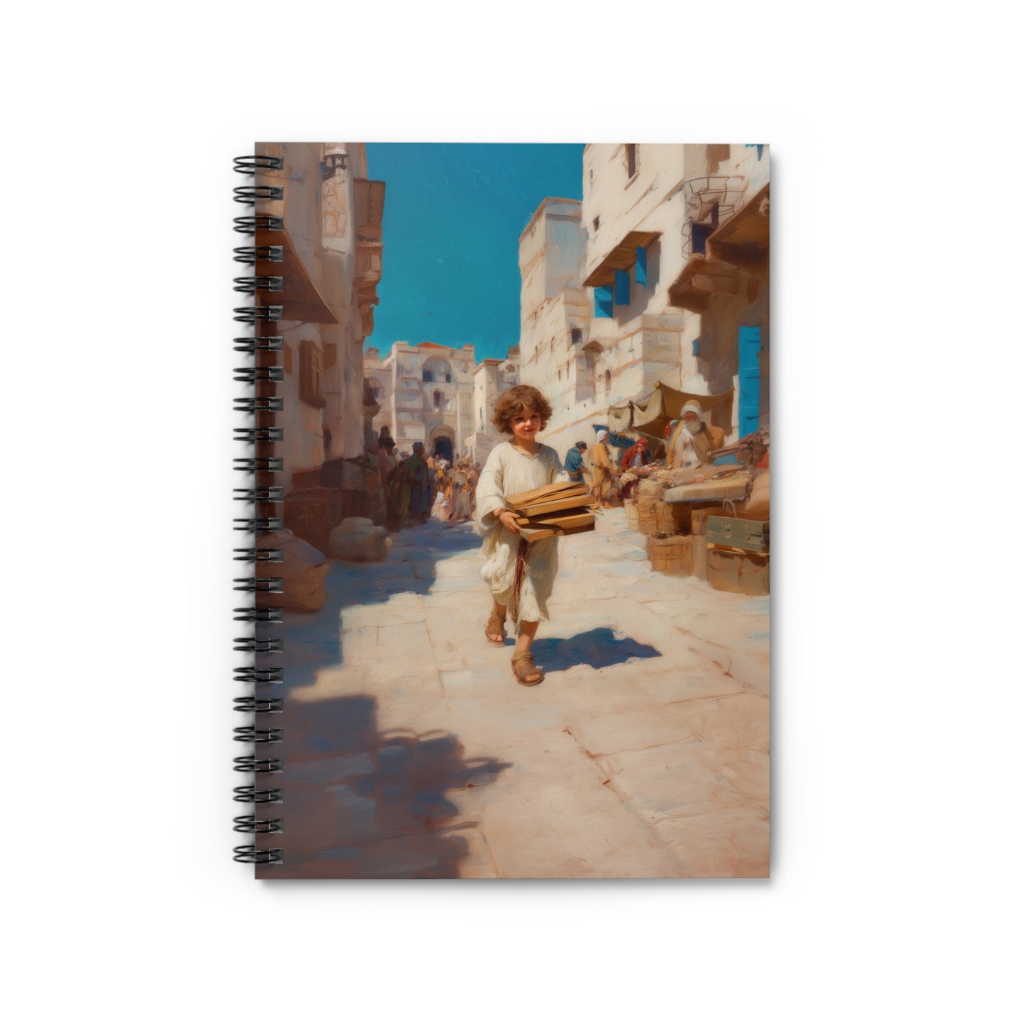 Nazareth and the Hidden Light of Christ - Sanctified Souls Art - Religious Based Notebook - Spiral Notebook