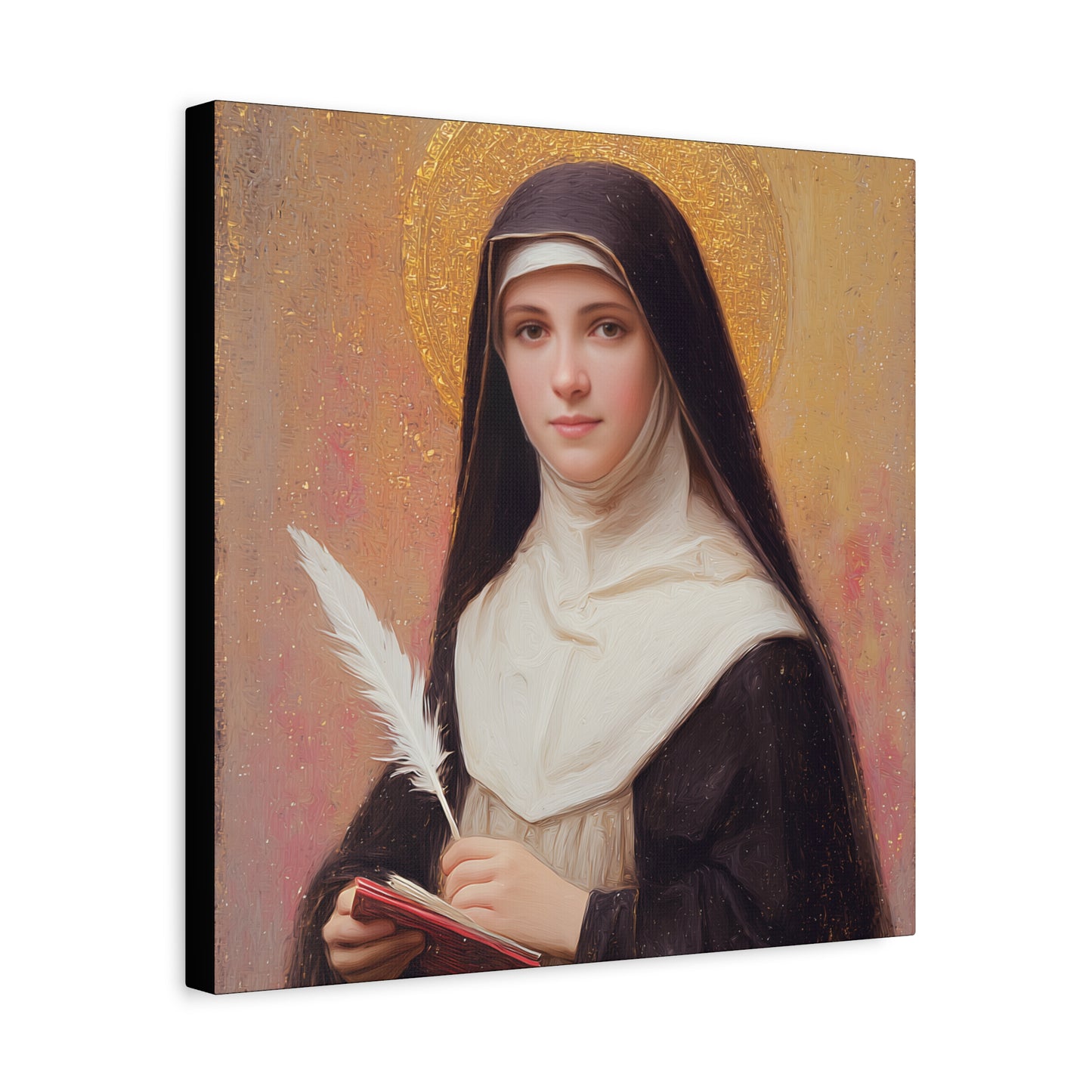 Saint Mechtildis / Mechtide of Hefta / Mechthild of Hackeborn - Gallery Wrapped Canvas - Print - Religious Art for your Home - Catholic Art