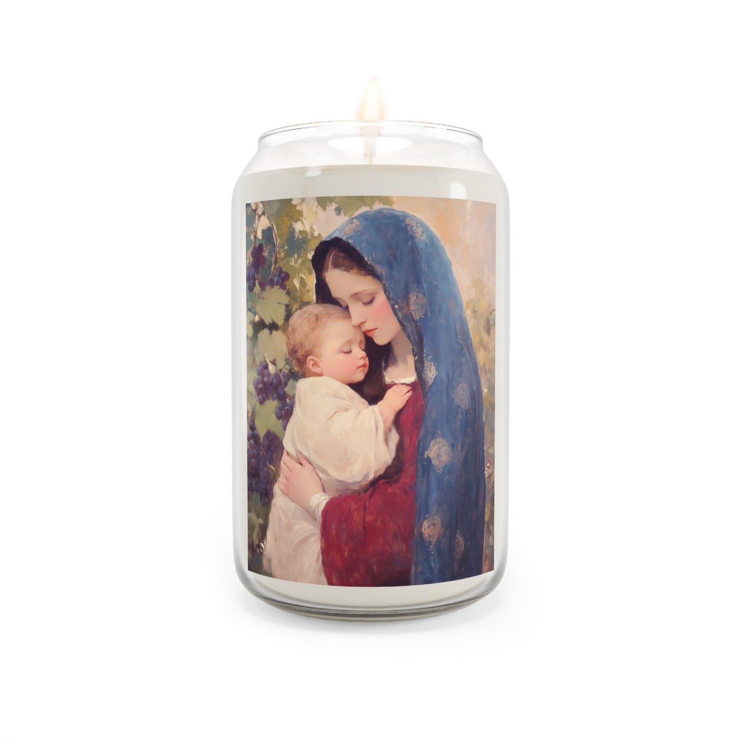 Our Lady of the Grapes / Out Lady of the Harvest - Scented Prayer Candle, 13.75oz - Tall Size - Religious Prayer Candle - Mother Mary