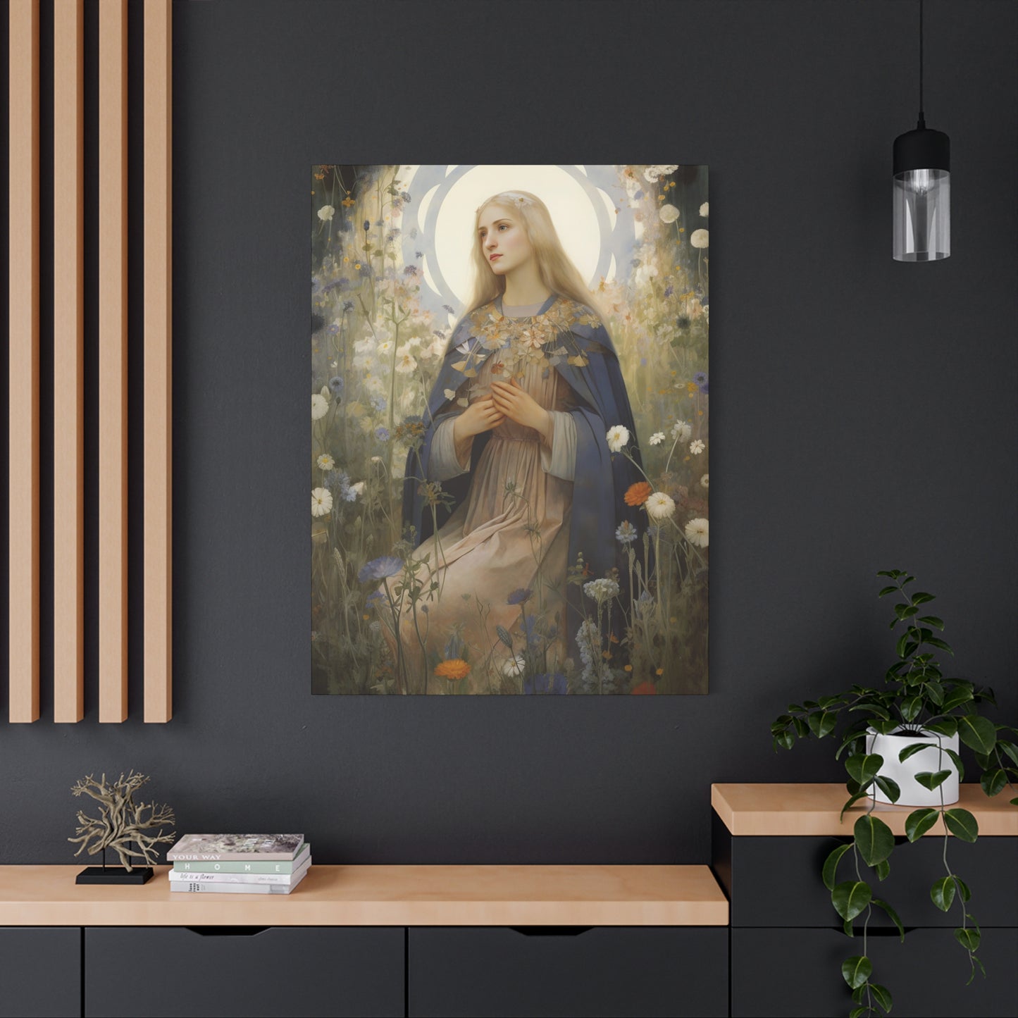 Saint Hildegard of Bingen - Museum Wrapped Canvas - Sanctified Souls Print - Religious Art for your Home