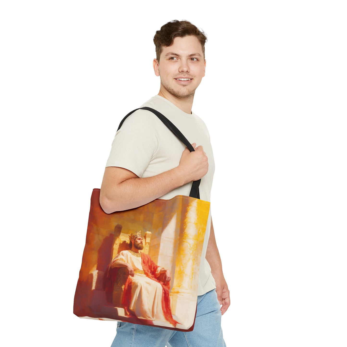 King Solomon: Keeper of God's Understanding - Tote Bag - Large Medium Small Faith Art Bag - Catholic Faith Purse