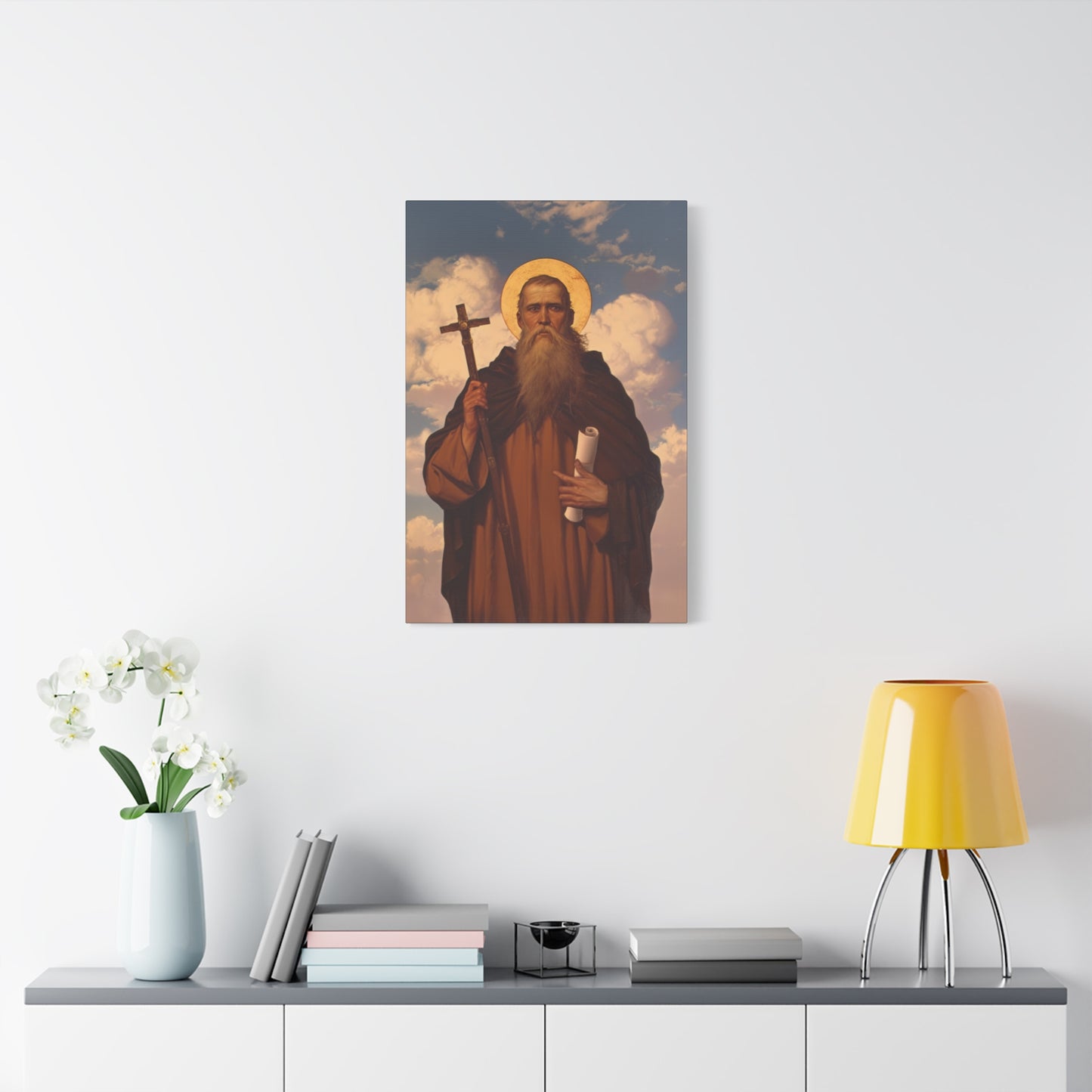Saint Joannicus the Great / Loannikios of Mount Olympus - Gallery Wrapped Canvas - Print - Religious Art for your Home - Catholic Art Print