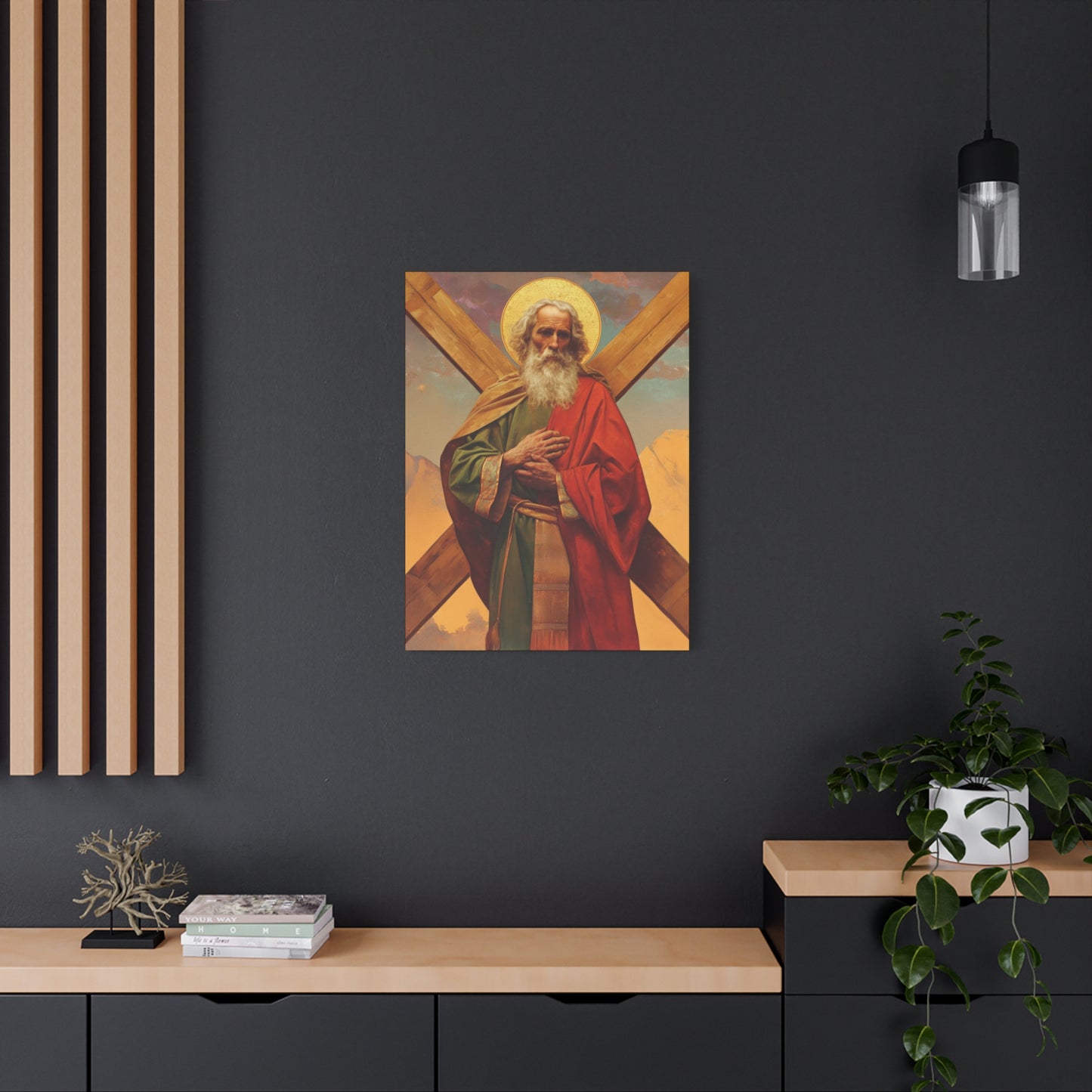 Saint Andrew the Apostle - Gallery Wrapped Canvas - Print - Religious Art for your Home - Catholic