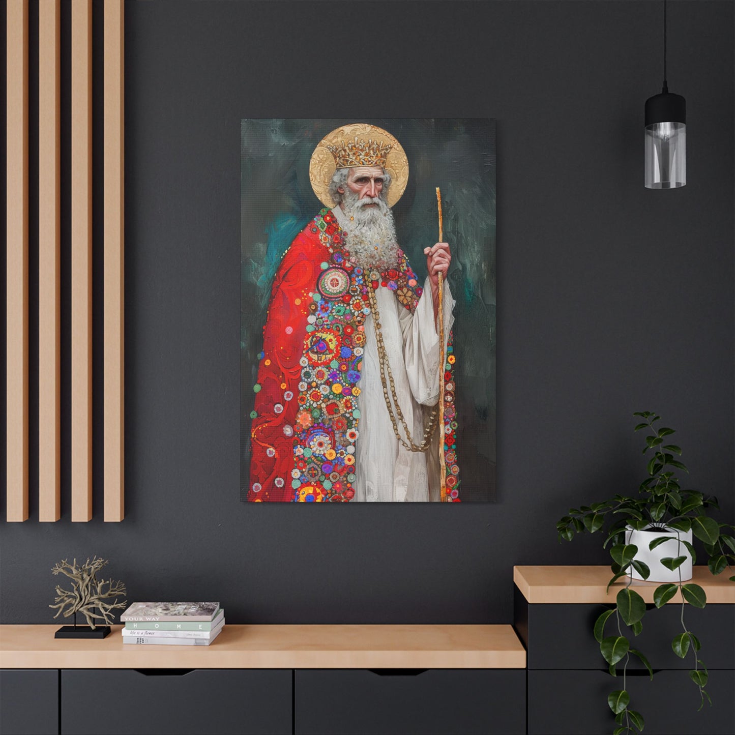 Saint Richard the Pilgrim / Richard of Wessex - Museum Wrapped Canvas - Sanctified Souls Print - Religious Art for your Home