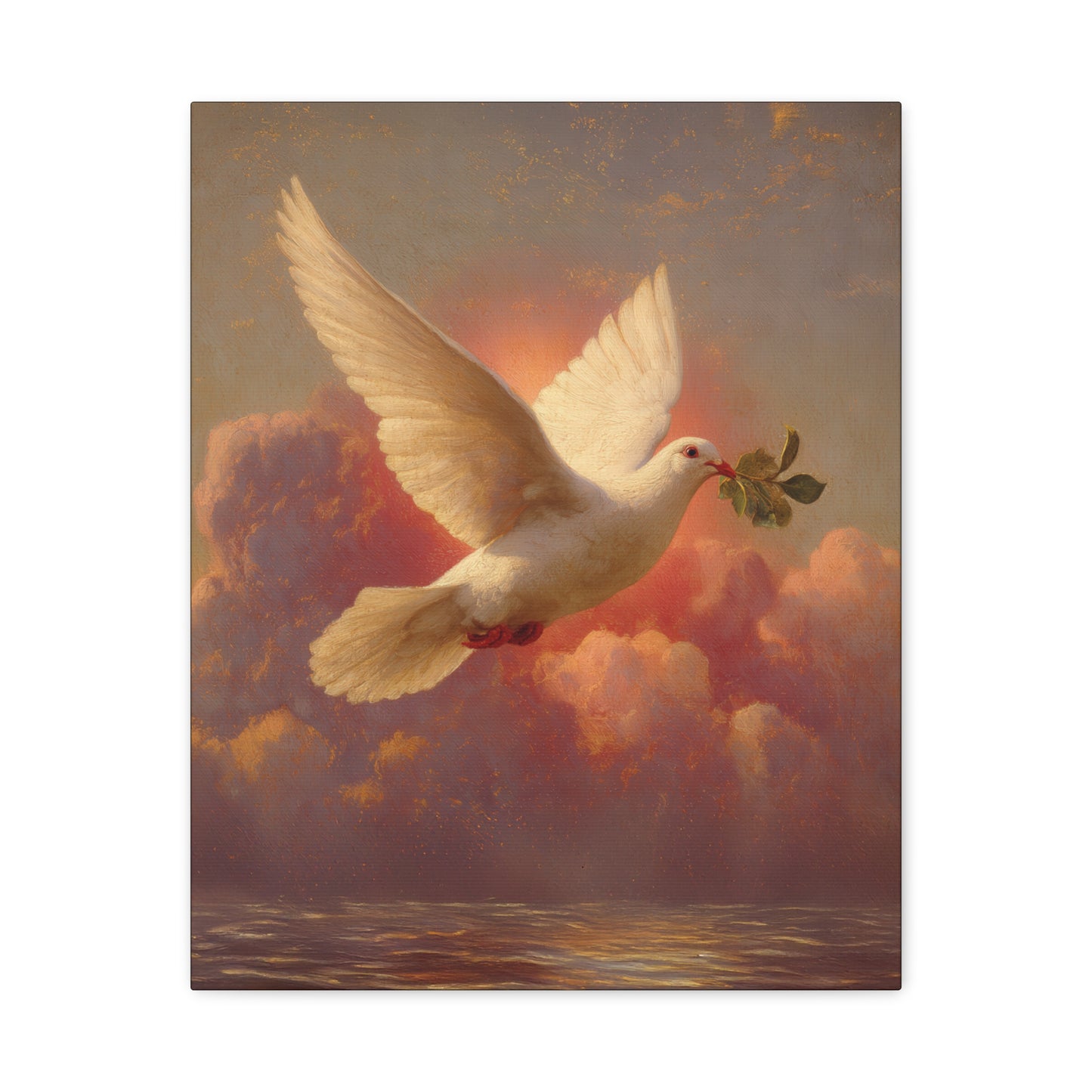 The Spirit Who Restored the Horizon - Holy Spirit - The Dove- Gallery Wrapped Canvas - Print - Religious Art for your Home - Catholic