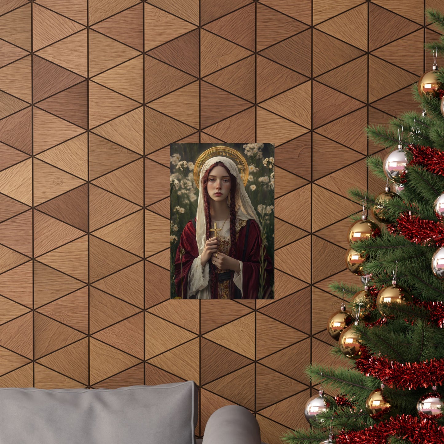Saint Hilaria - Sanctified Souls Print - Multiple Sizes - Premium Matte Vertical Posters