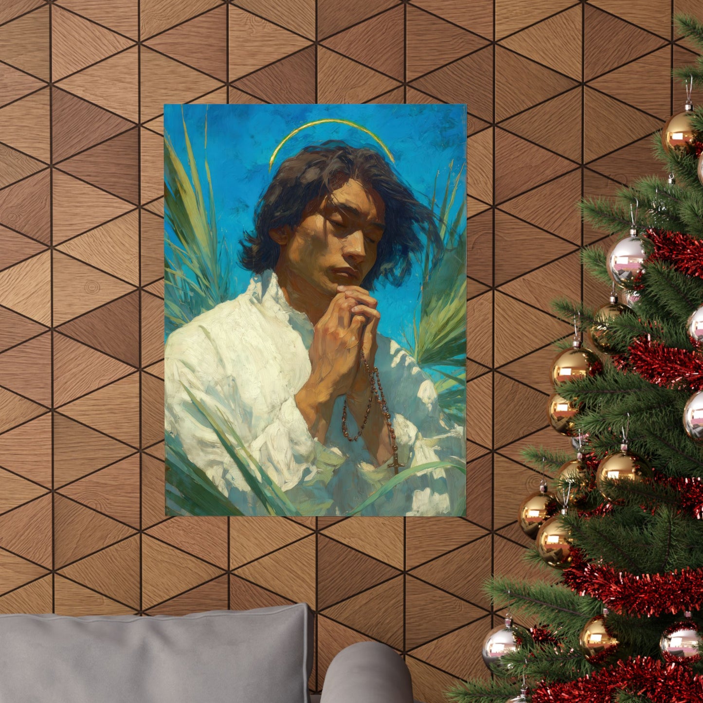 Saint Lorenzo Ruiz -  Catholic Art - Multiple Sizes - Premium Posters - Catholic Art - Christian Home - Catholic Saint Art