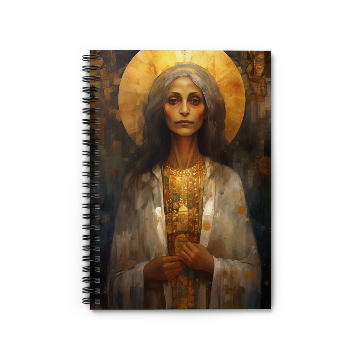 Saint Mary of Egypt Journal - Sanctified Souls Art - Religious Based Notebook - Spiral Notebook - Ruled Line