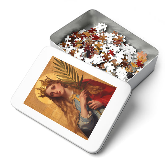 Saint Agrippina - Puzzle & Keepsake Tin - Religious Jigsaw Puzzle (30, 110, 252, 500,1000-Piece)