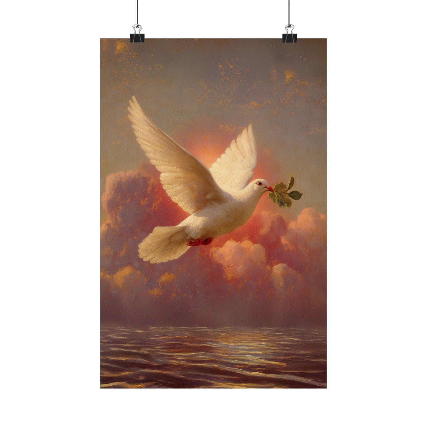 The Spirit Who Restored the Horizon - Holy Spirit - The Dove - Sanctified Souls Print - Multiple Sizes - Premium Matte Vertical Posters