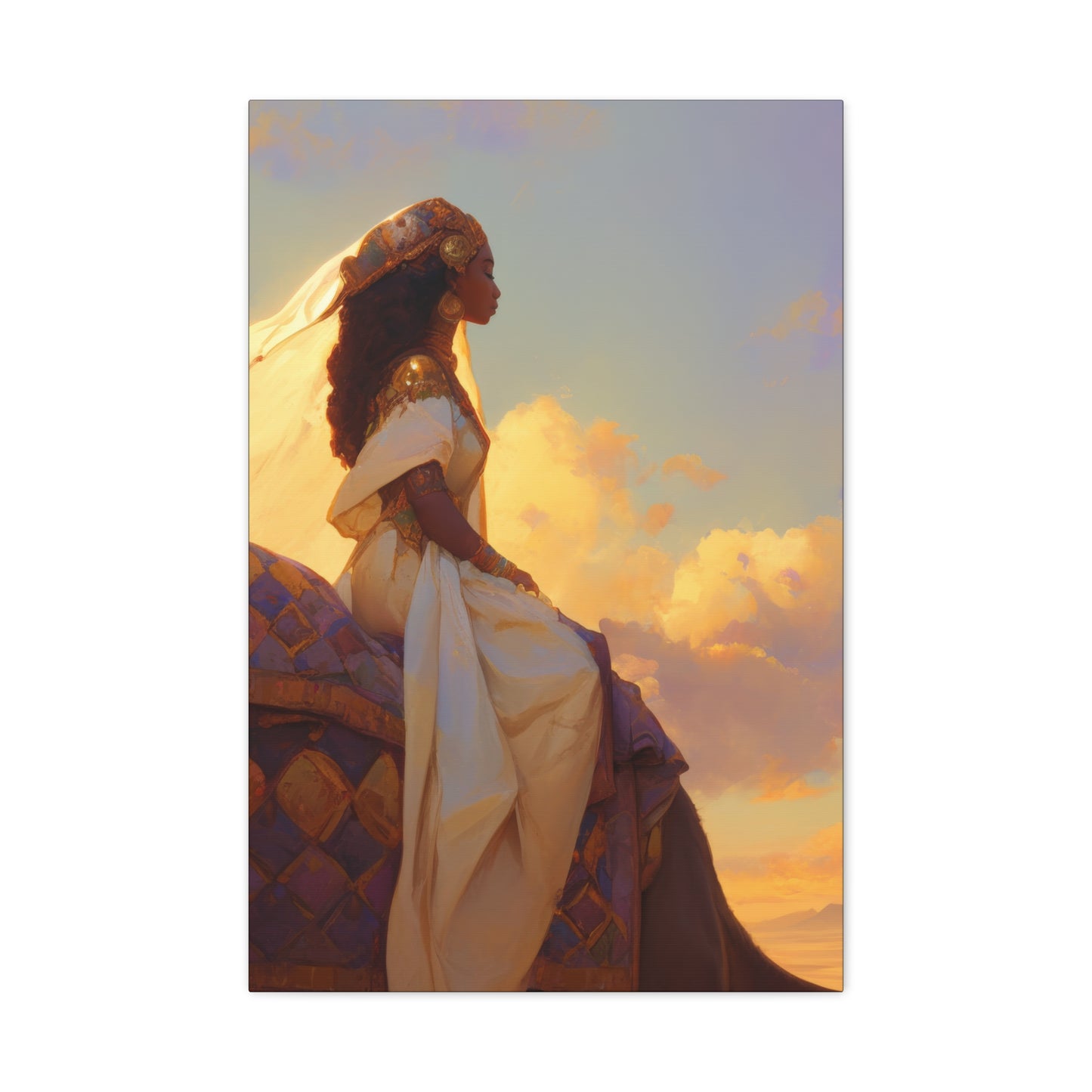 Queen of Sheba - Gallery Wrapped Canvas - Print - Religious Art for your Home - Catholic Art