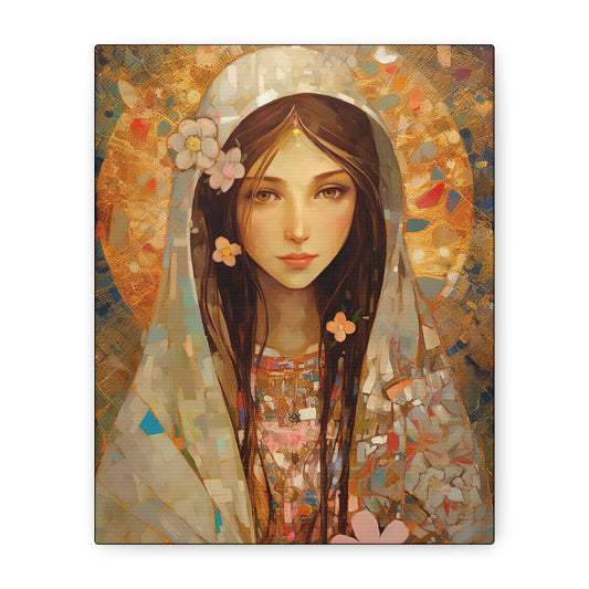 Saint Maria Goretti - Museum Wrapped Canvas - Sanctified Souls Print - Religious Art for your Home