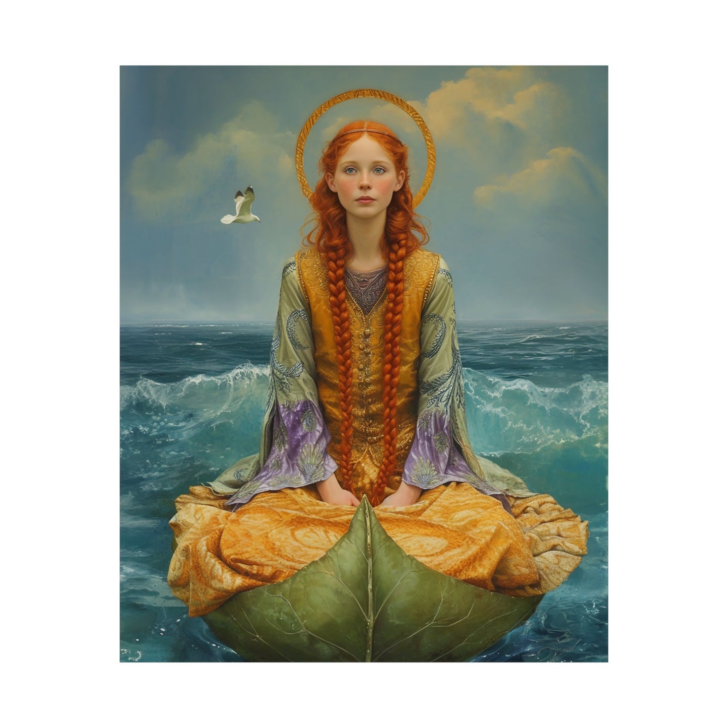 Saint Ia of Cornwall - Sanctified Souls Print - Multiple Sizes - Premium Matte Vertical Posters