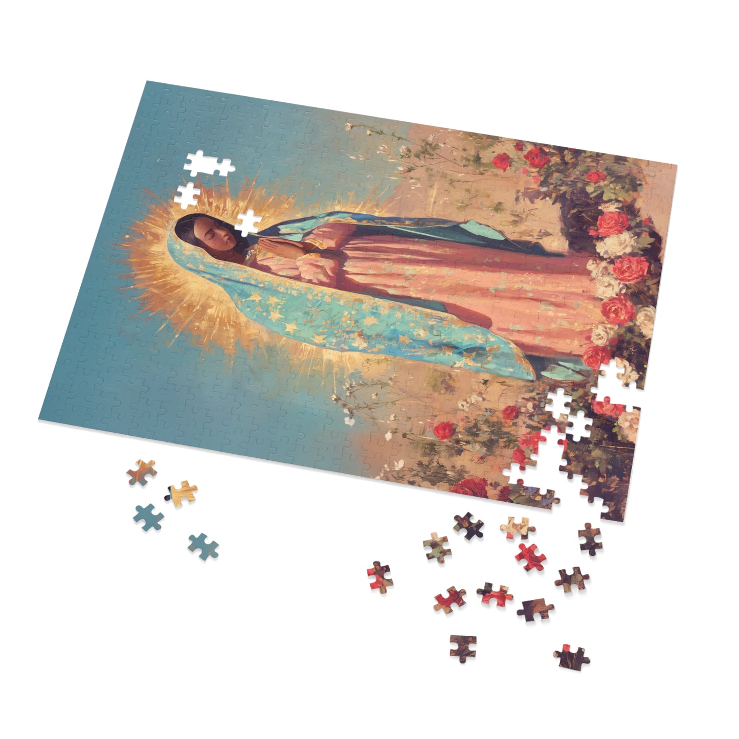 Our Lady of Guadalupe - Puzzle & Keepsake Tin - Religious Jigsaw Puzzle (30, 110, 252, 500,1000-Piece)