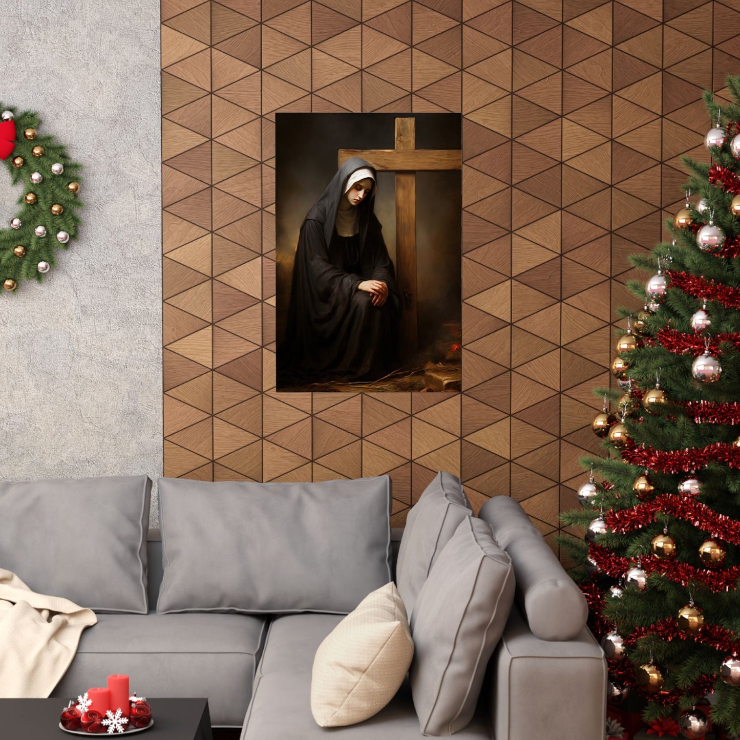 Saint Clare of Montefalco Print - Sanctified Souls Print - Multiple Sizes - Premium Matte Vertical Posters