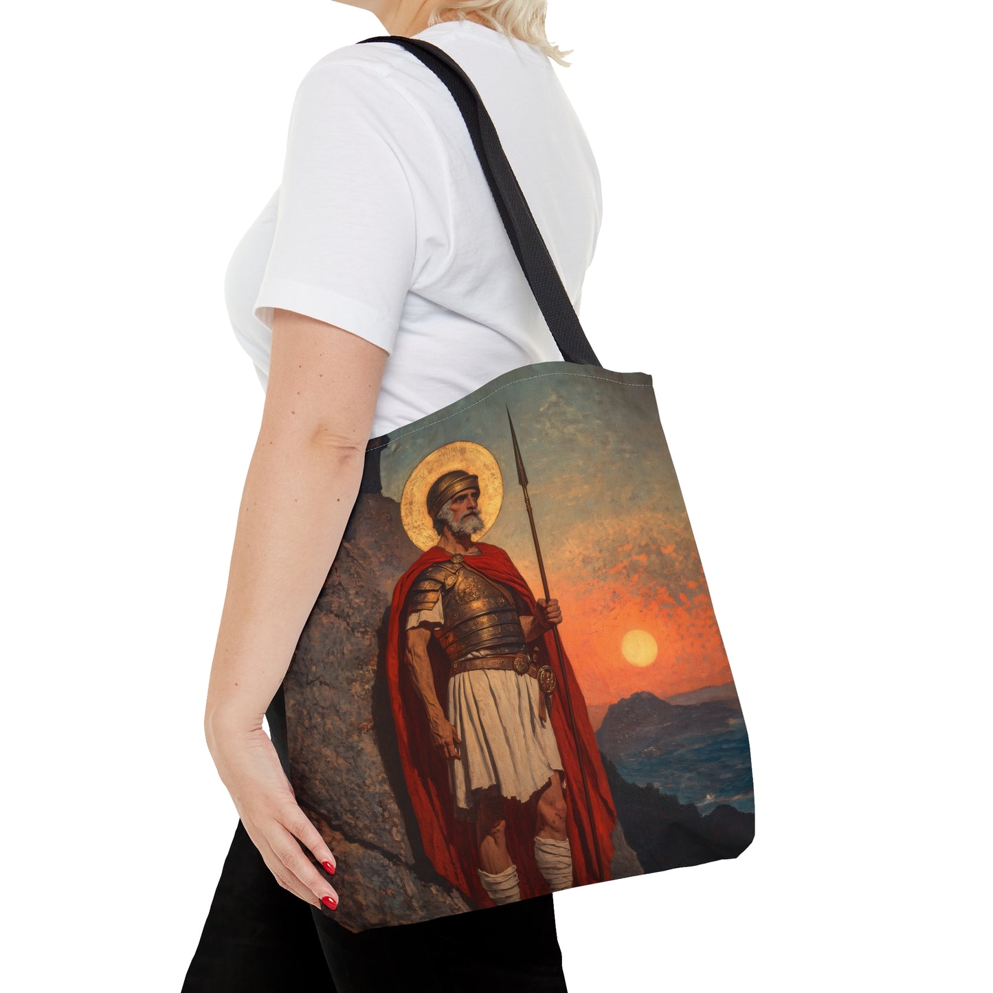 Saint Andrew the Tribune Tote Bag - Large Medium Small Faith Art Bag - Catholic Faith Purse - Religious - Prayer Bag - Devotional Purse