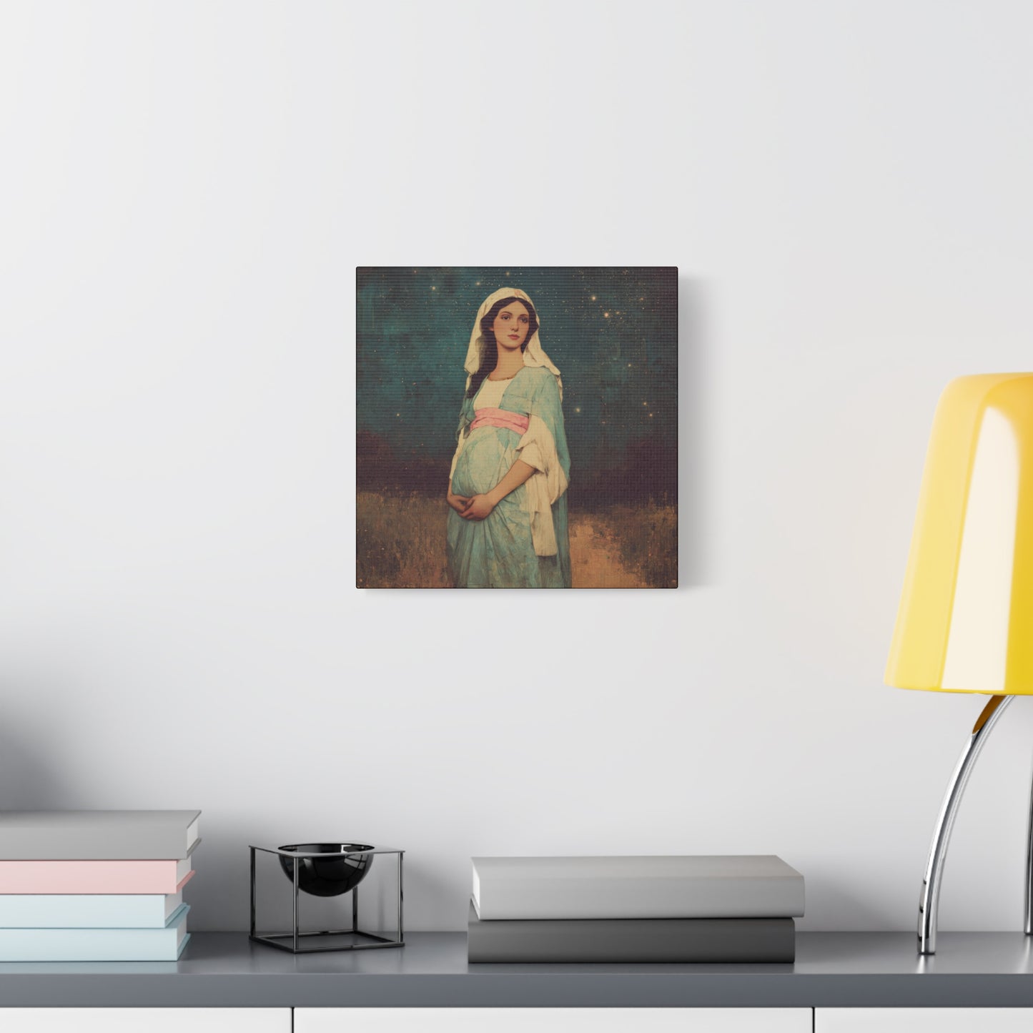 Our Lady of 'O' - Our Lady of Expectation - Mother Mary - Marian Art - Gallery Wrapped Canvas - Print - Catholic Art Print
