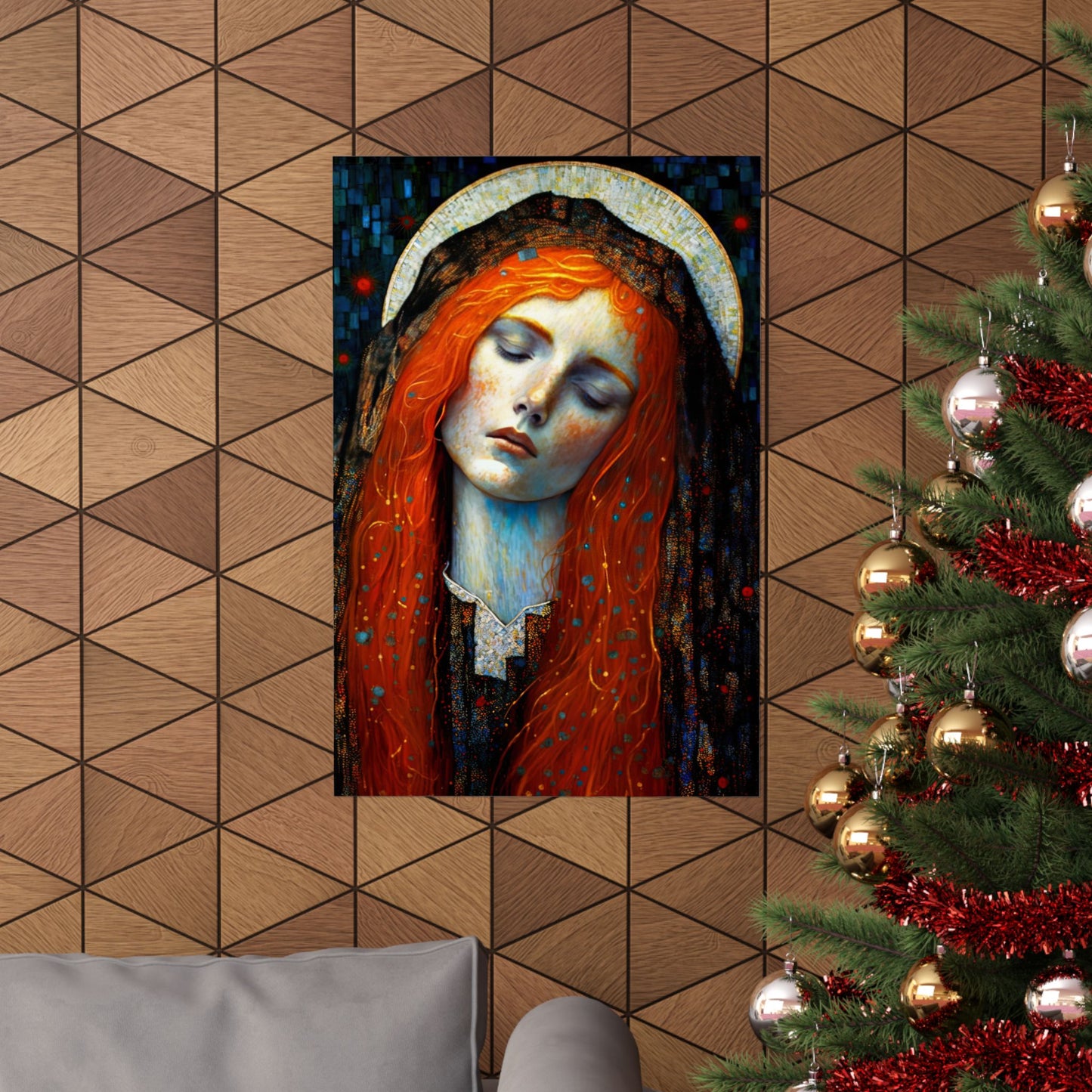 Embracing Grace - Saint Mary Magdalene Print - Sanctified Souls Print - Multiple Sizes - Premium Matte Vertical Posters